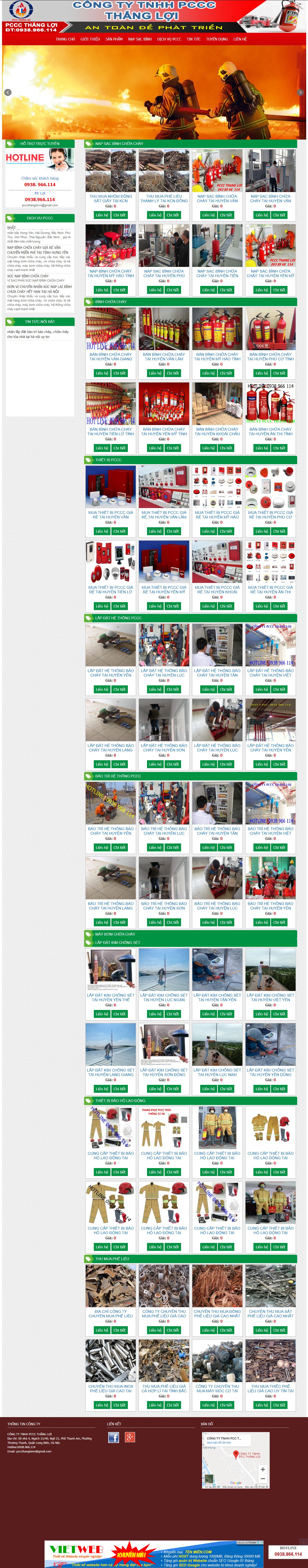 Thiết kế Web mới - thietbiphongchay247.com