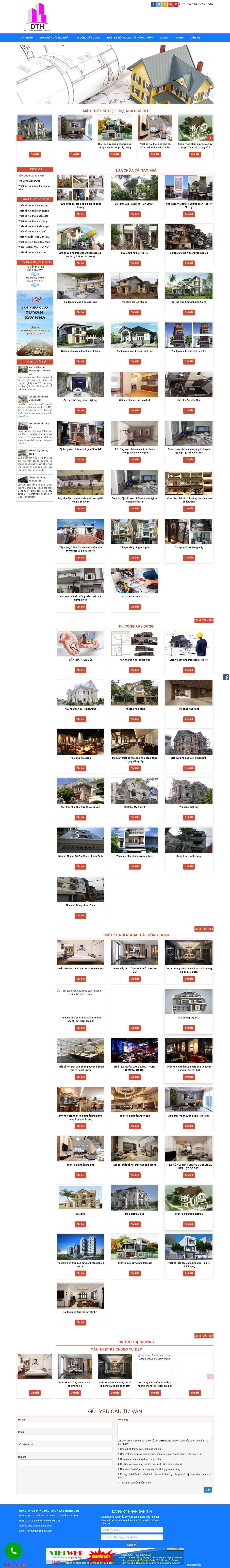 Thiết kế Web mới - xaydungdth.com