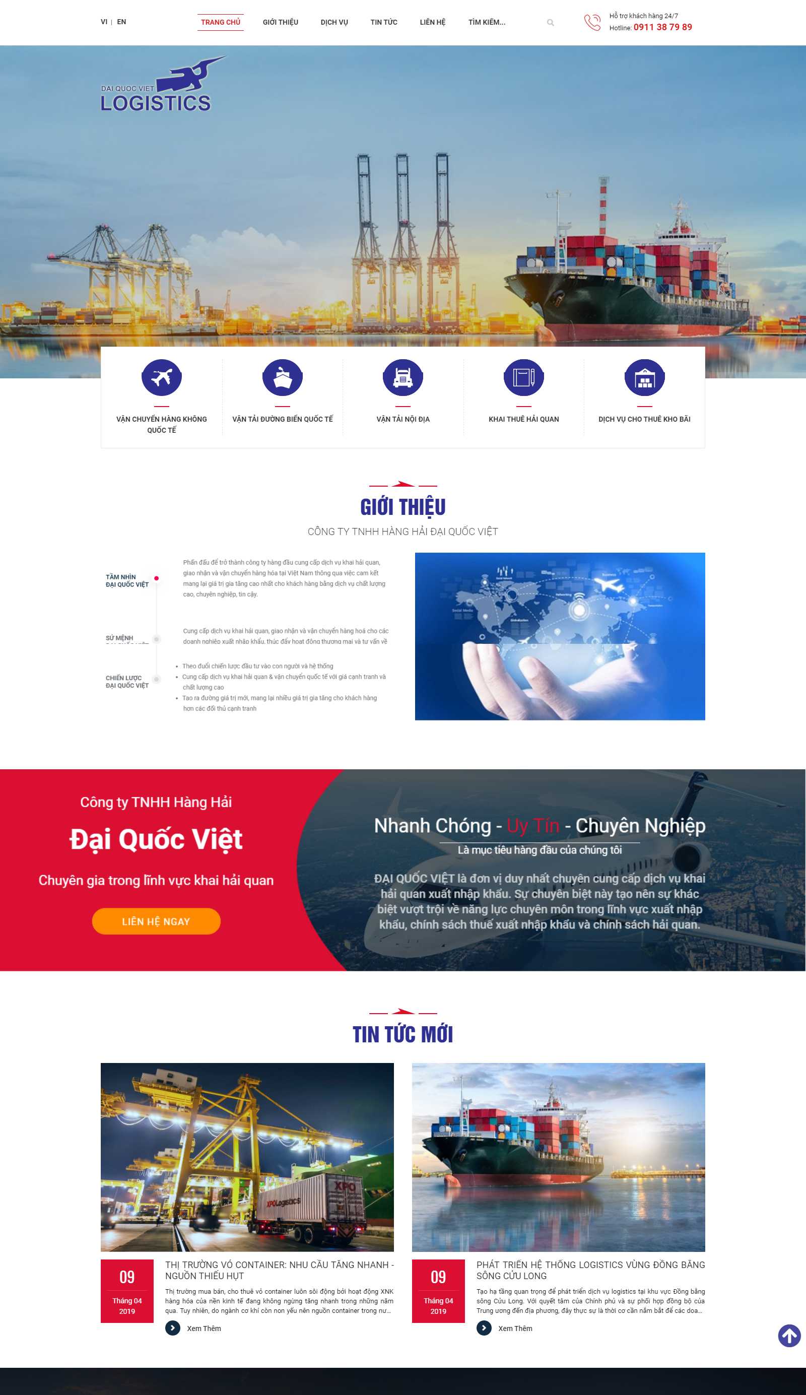 Thiết kế Web mới - daiquocviet.com