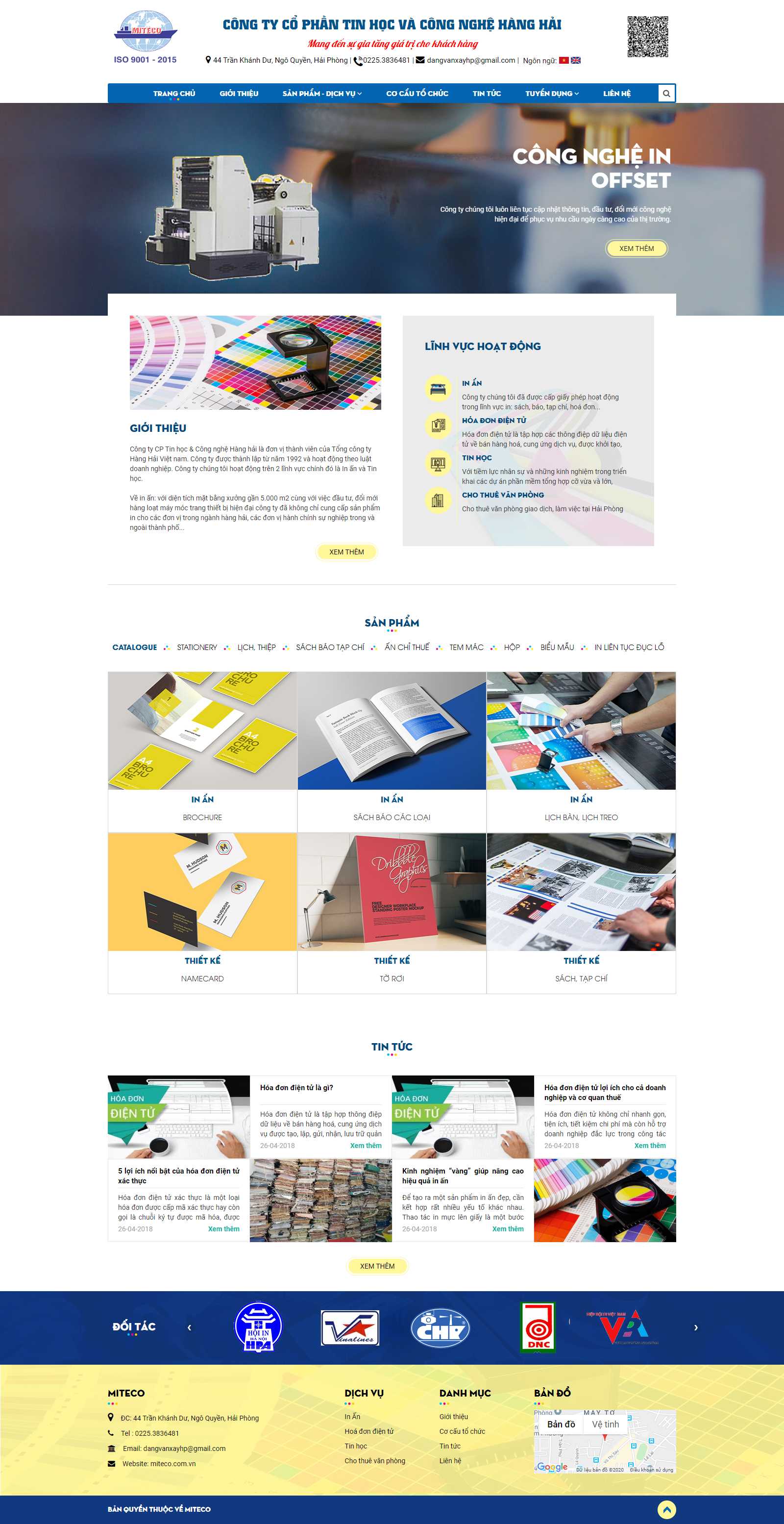 Thiết kế Web mới - miteco.com.vn