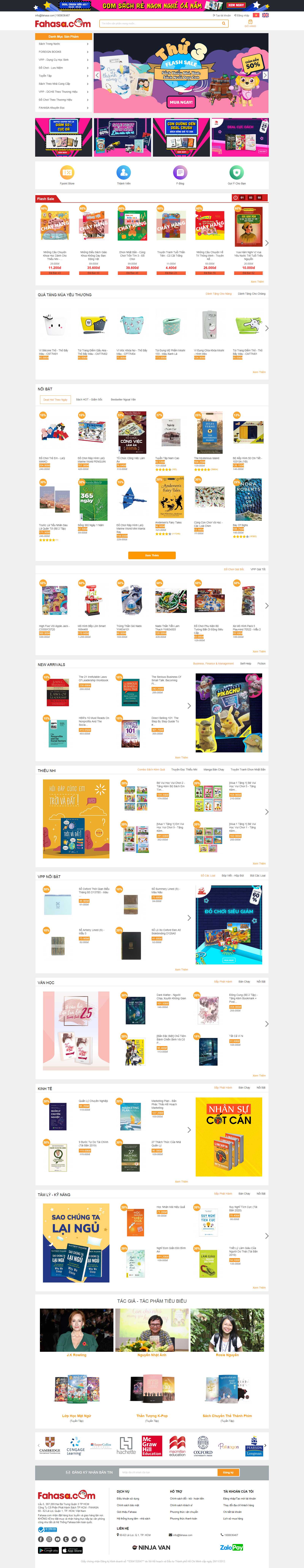 Thiết kế Web sáng tạo - www.fahasa.com