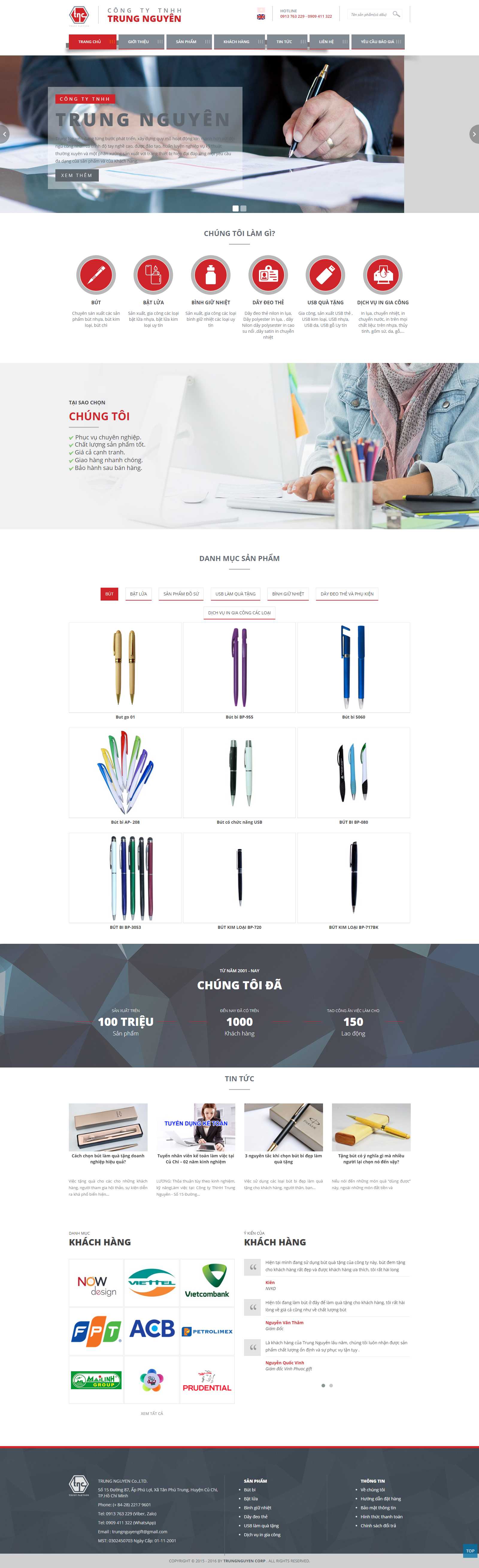 Thiết kế Web sáng tạo - www.trungnguyencorp.com.vn