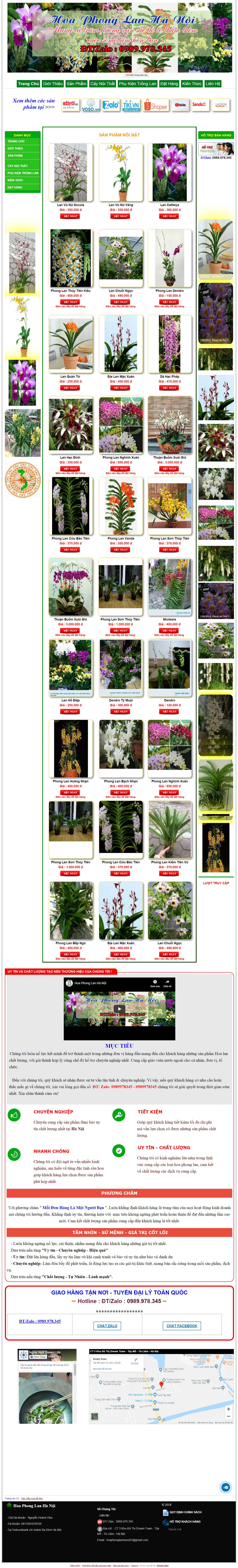 Thiết kế Web bán cây cảnh trong nhà - www.hoaphonglanhanoi.com