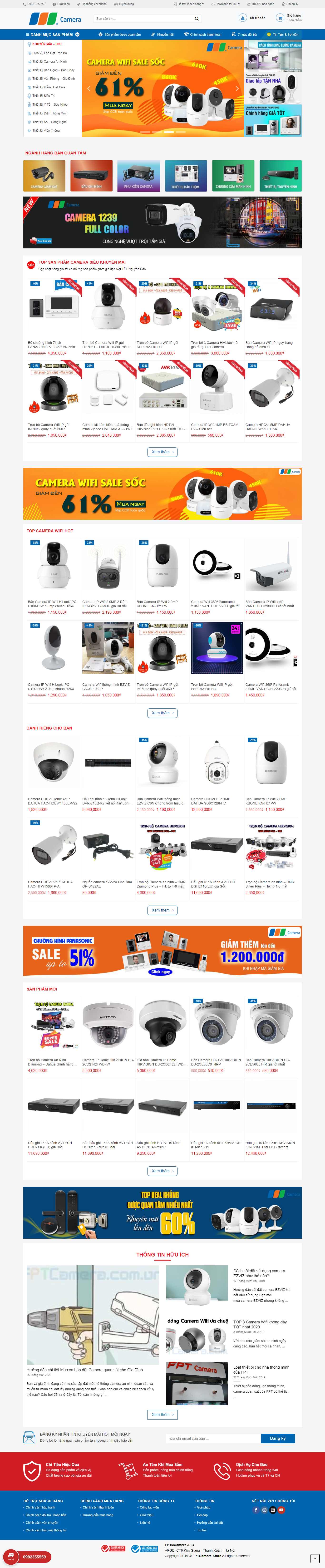 Thiết kế Web bán camera không dây - fptcamera.com.vn