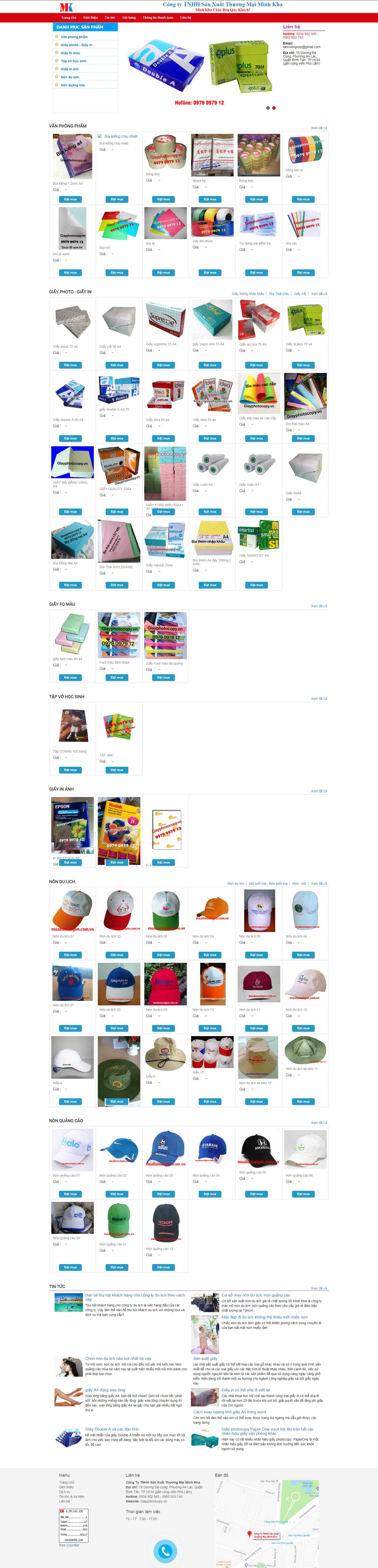 Thiết kế Web mới - giayphotocopy.vn