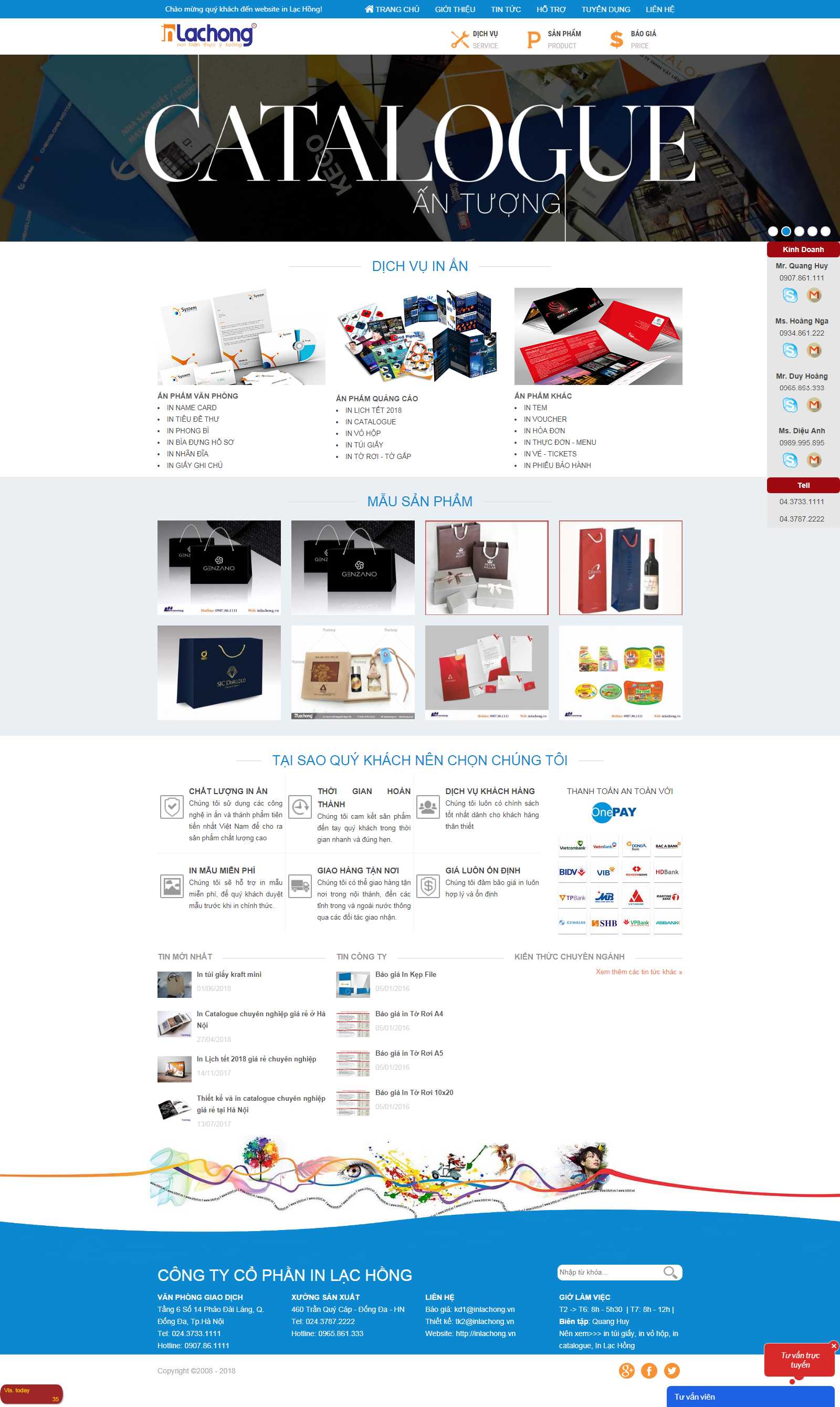 Thiết kế Web cực đẹp - inlachong.vn