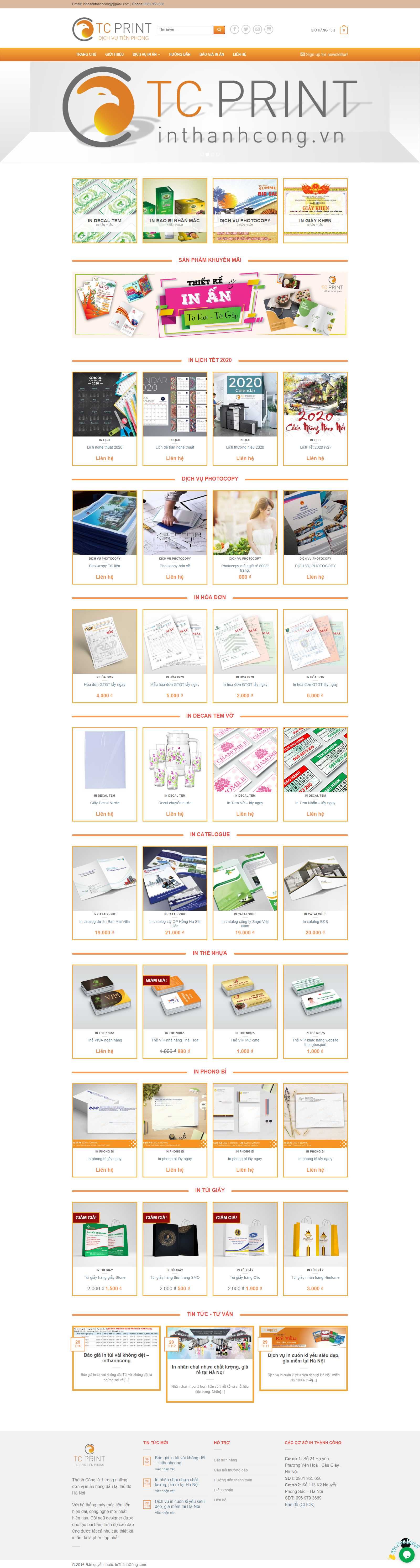 Thiết kế Web cực rẻ - inthanhcong.vn