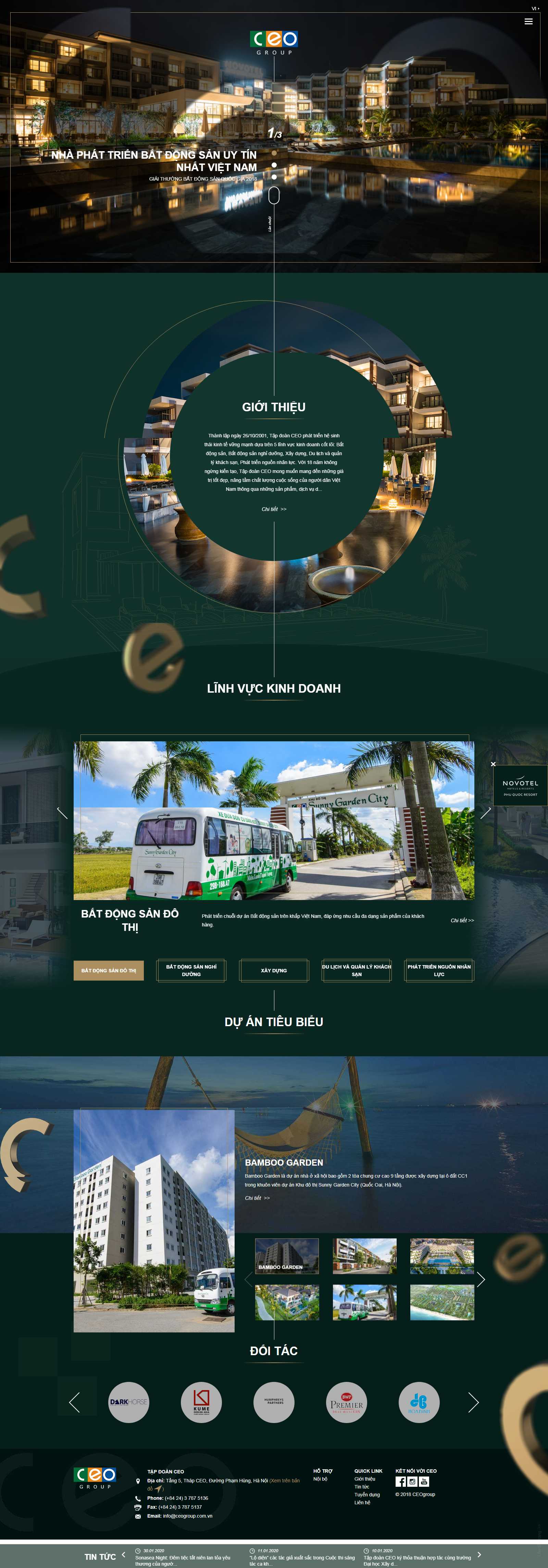 Thiết kế Web cho tập đoàn - ceogroup.com.vn
