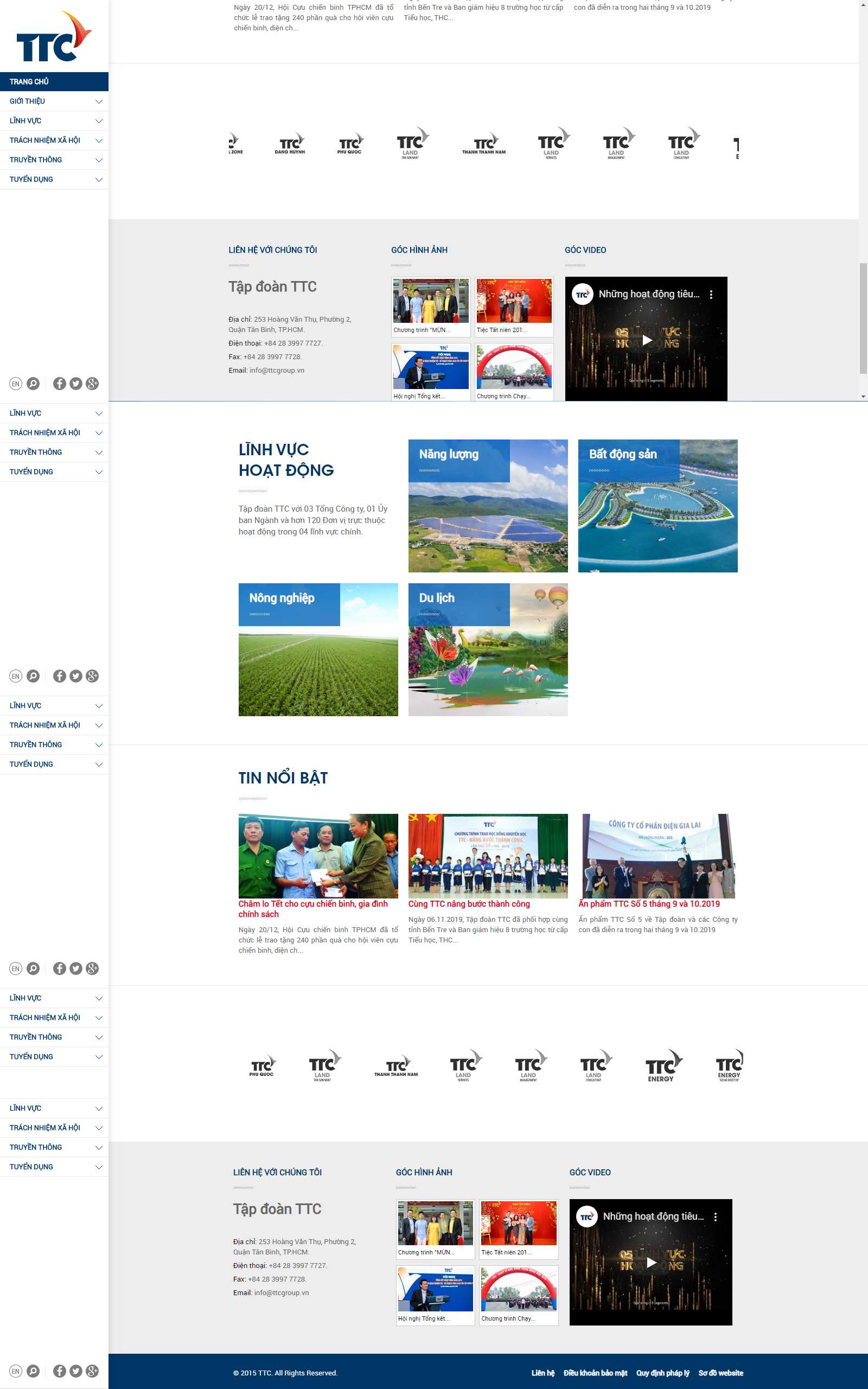 Thiết kế Web giao diện đẹp - www.ttcgroup.vn