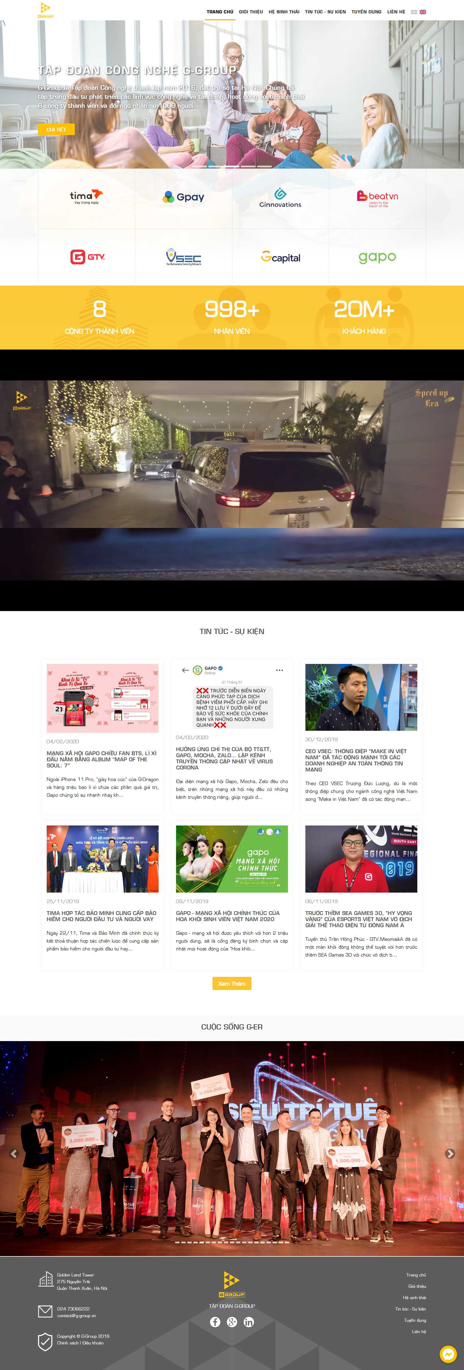 Thiết kế Web giao diện đẹp - g-group.vn