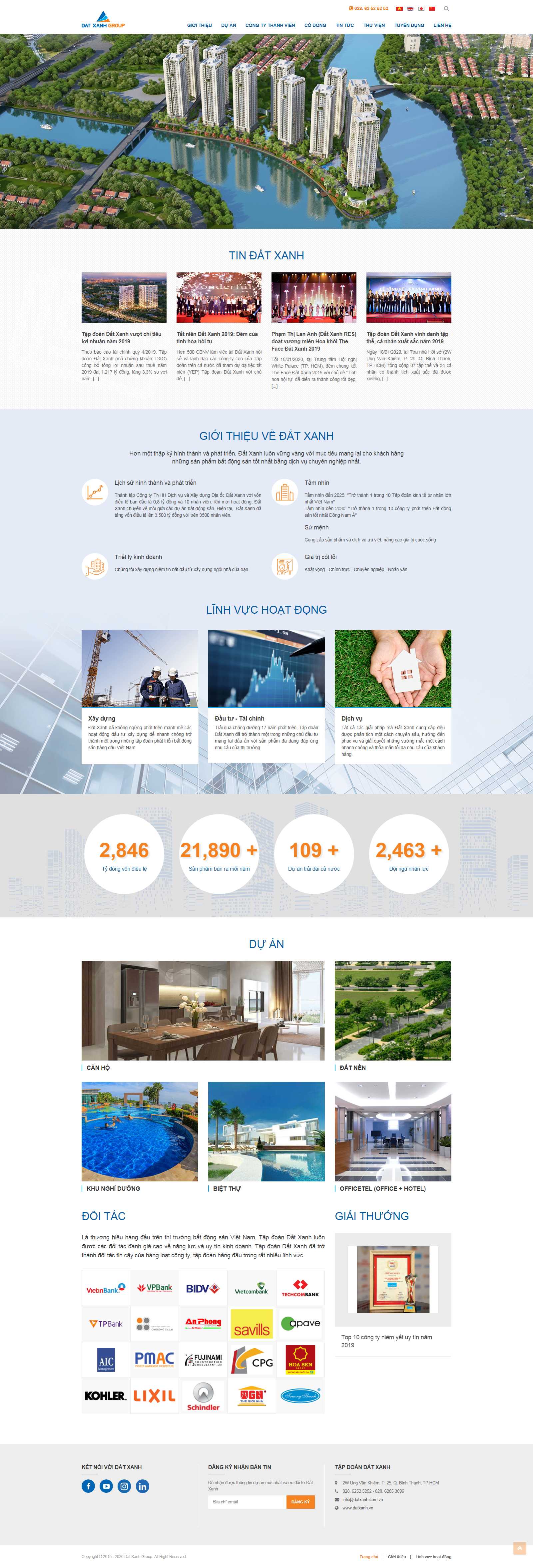 Thiết kế Web giao diện đẹp - www.datxanh.vn