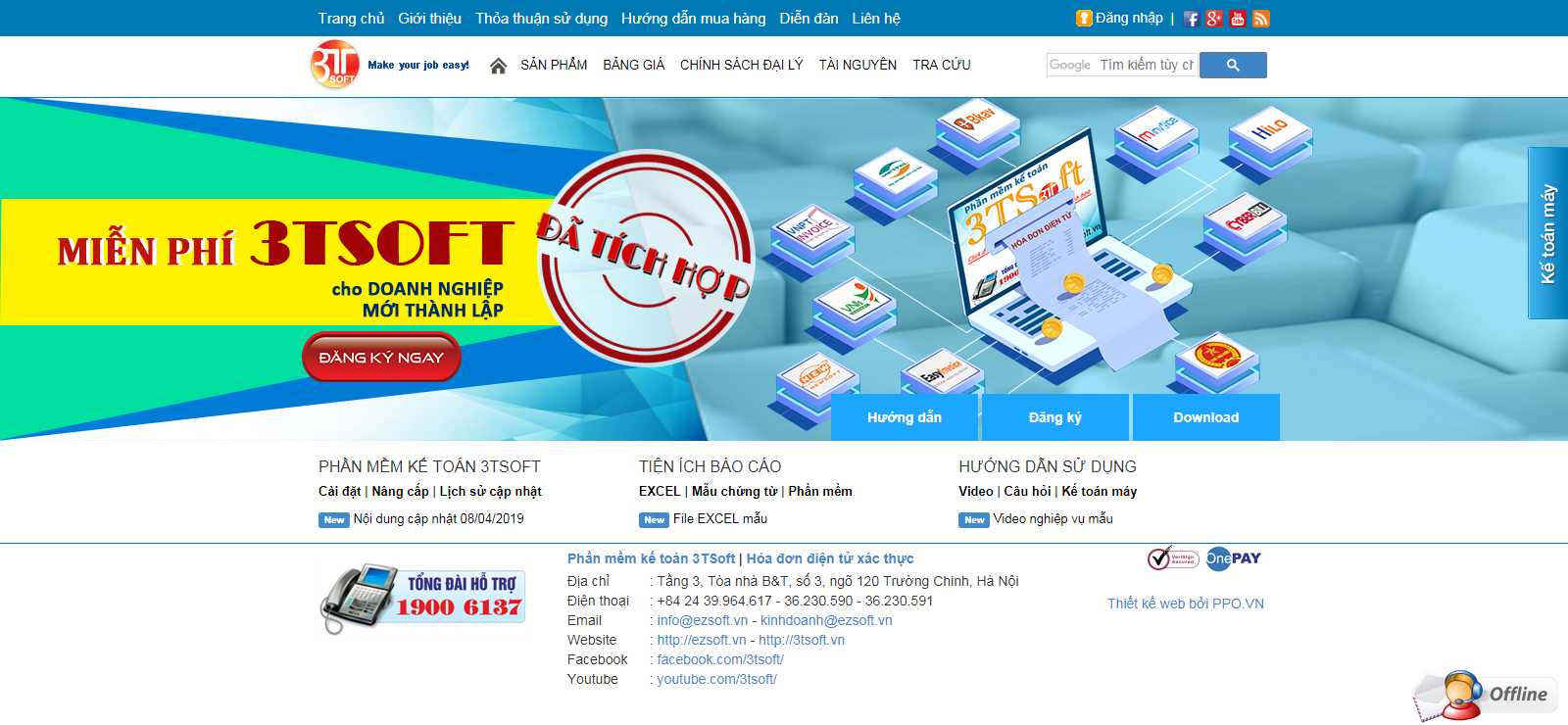 Thiết kế Web phần mềm - ezsoft.vn