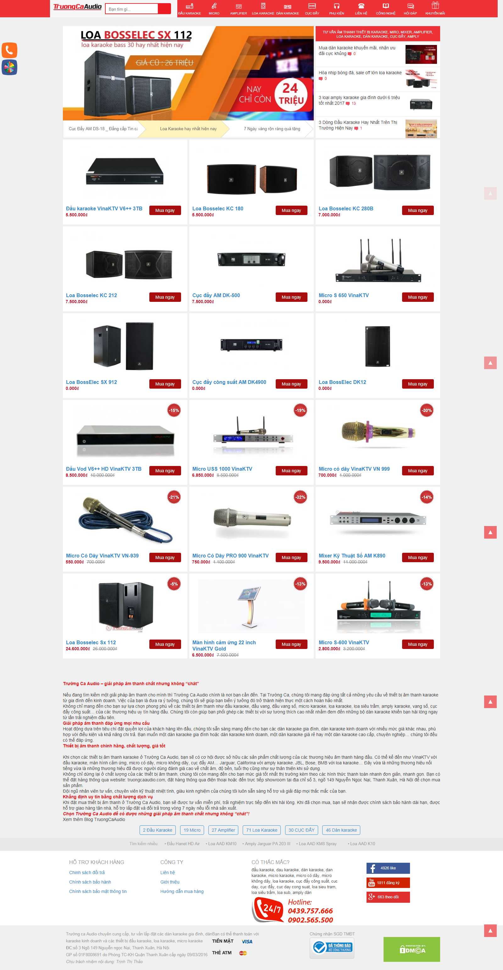 Thiết kế Web - truongcaaudio.com