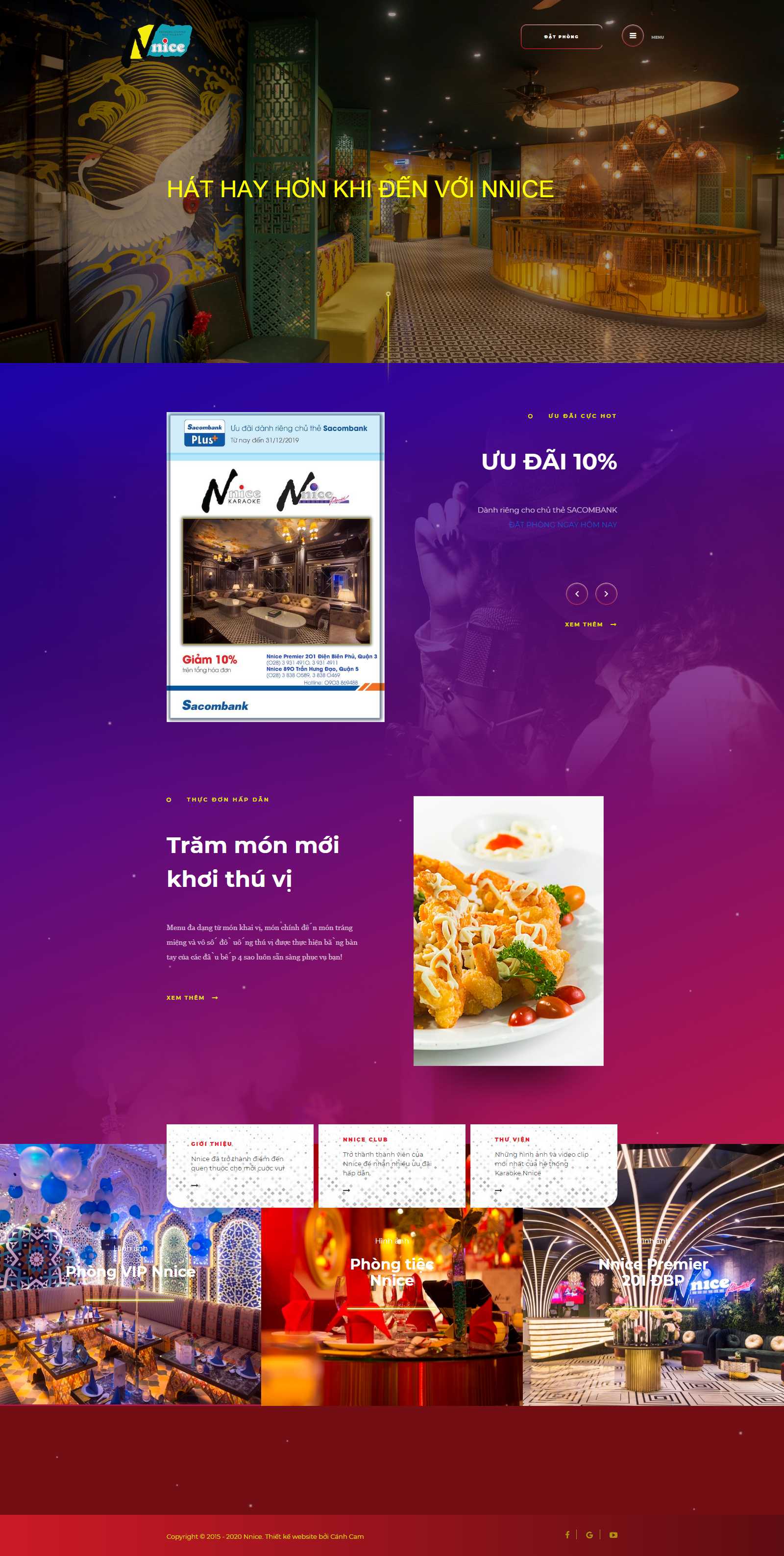 Thiết kế Web quán karaoke - www.nnice.com.vn