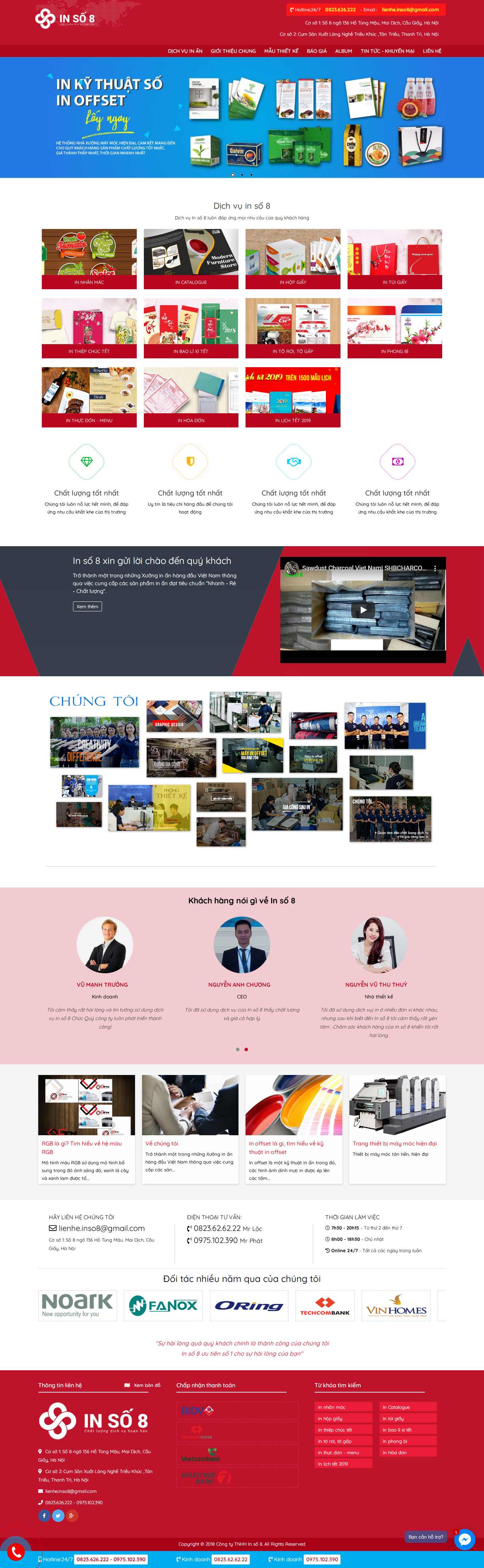 Thiết kế Web card visit - inso8.com