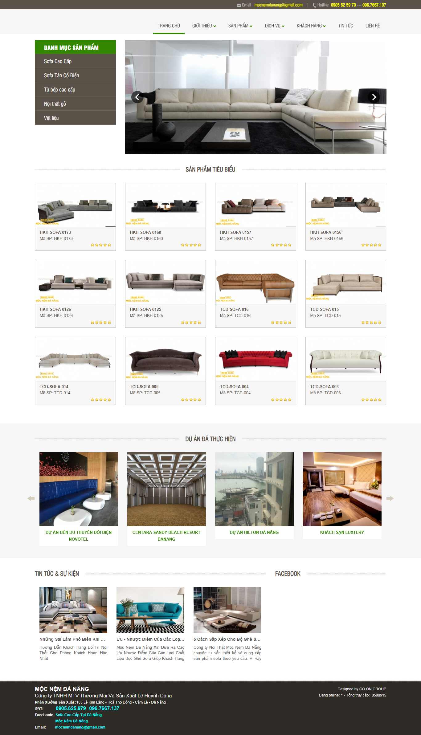 Thiết kế Web sofa nhập khẩu - mocnemdanang.com.vn