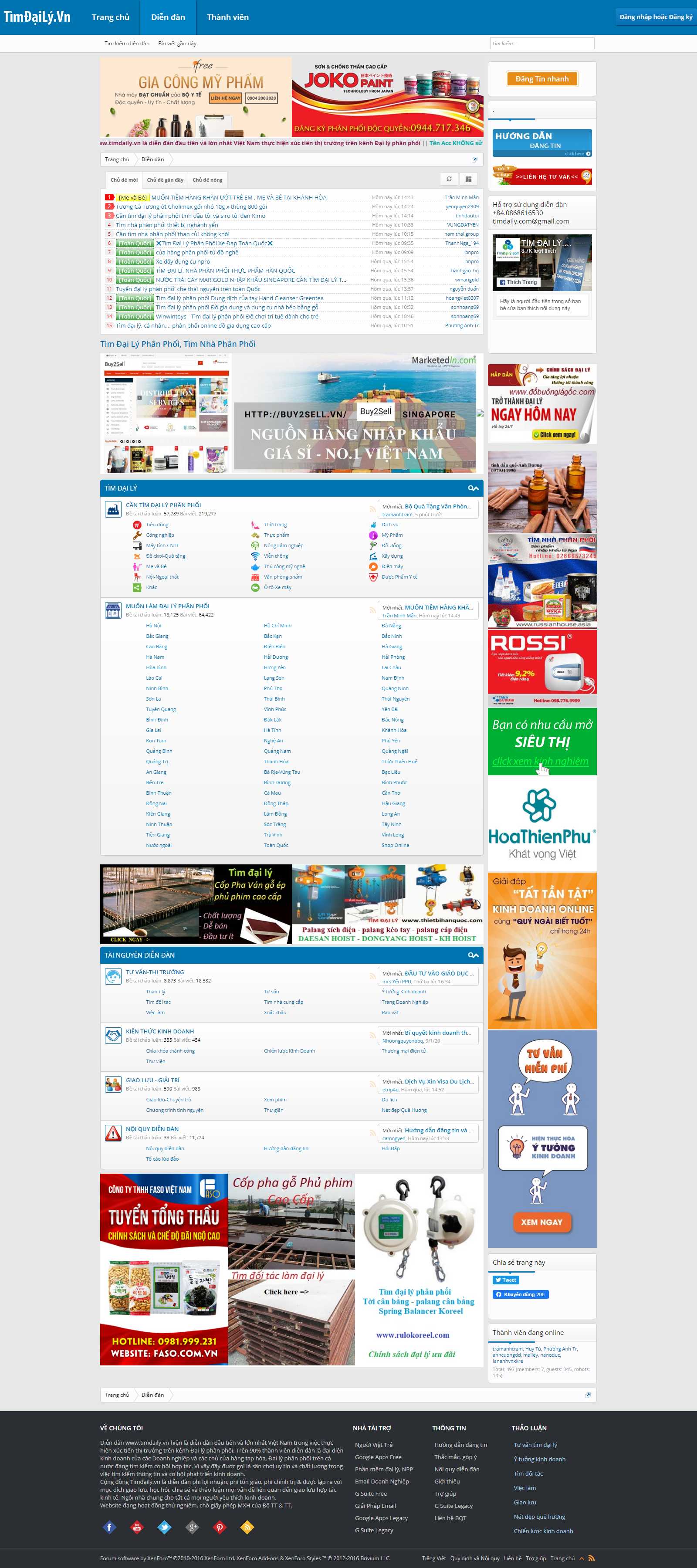 Thiết kế Web nhà phân phối - timdaily.vn