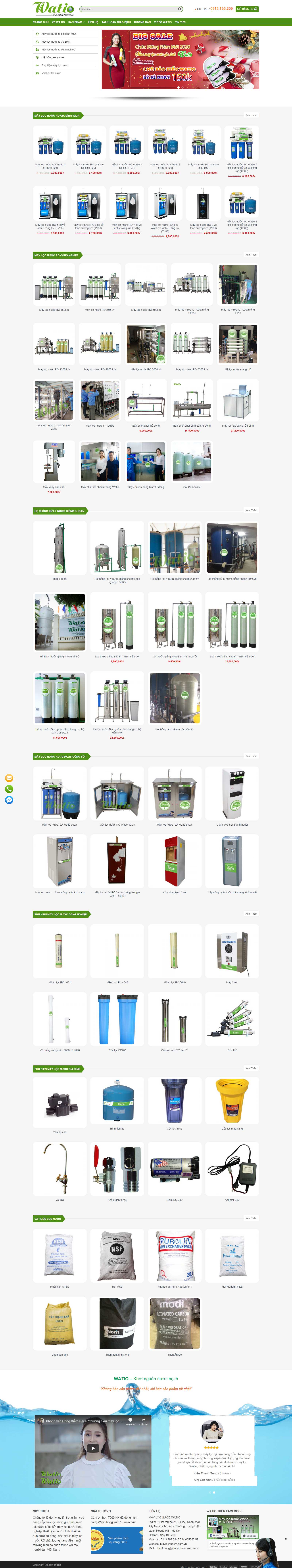Thiết kế Web máy lọc nước - maylocnuocro.com.vn