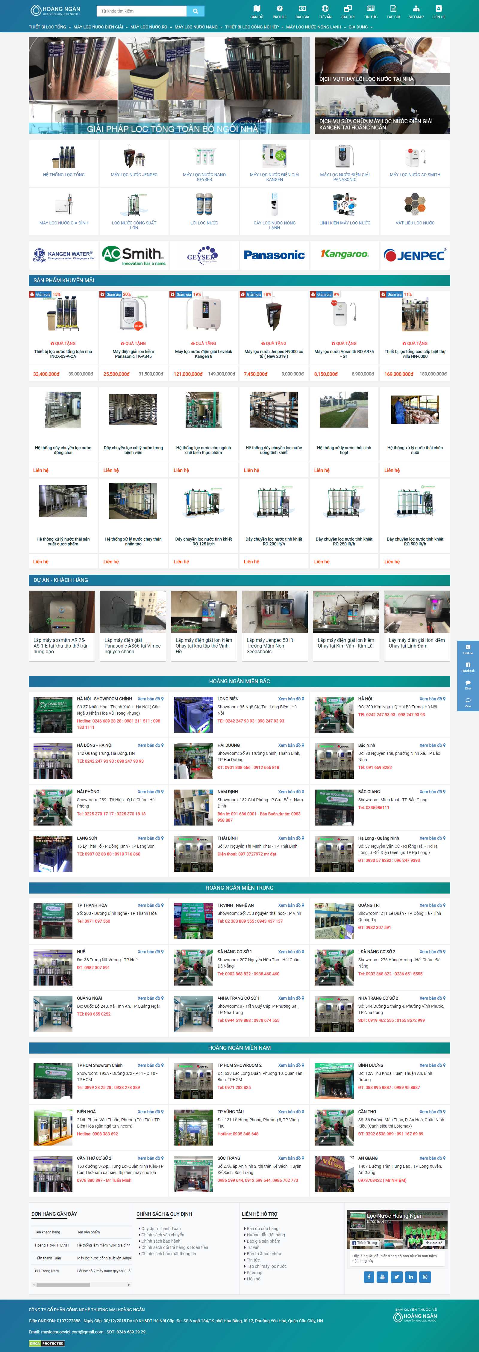 Thiết kế Web máy lọc nước - maylocnuocviet.com