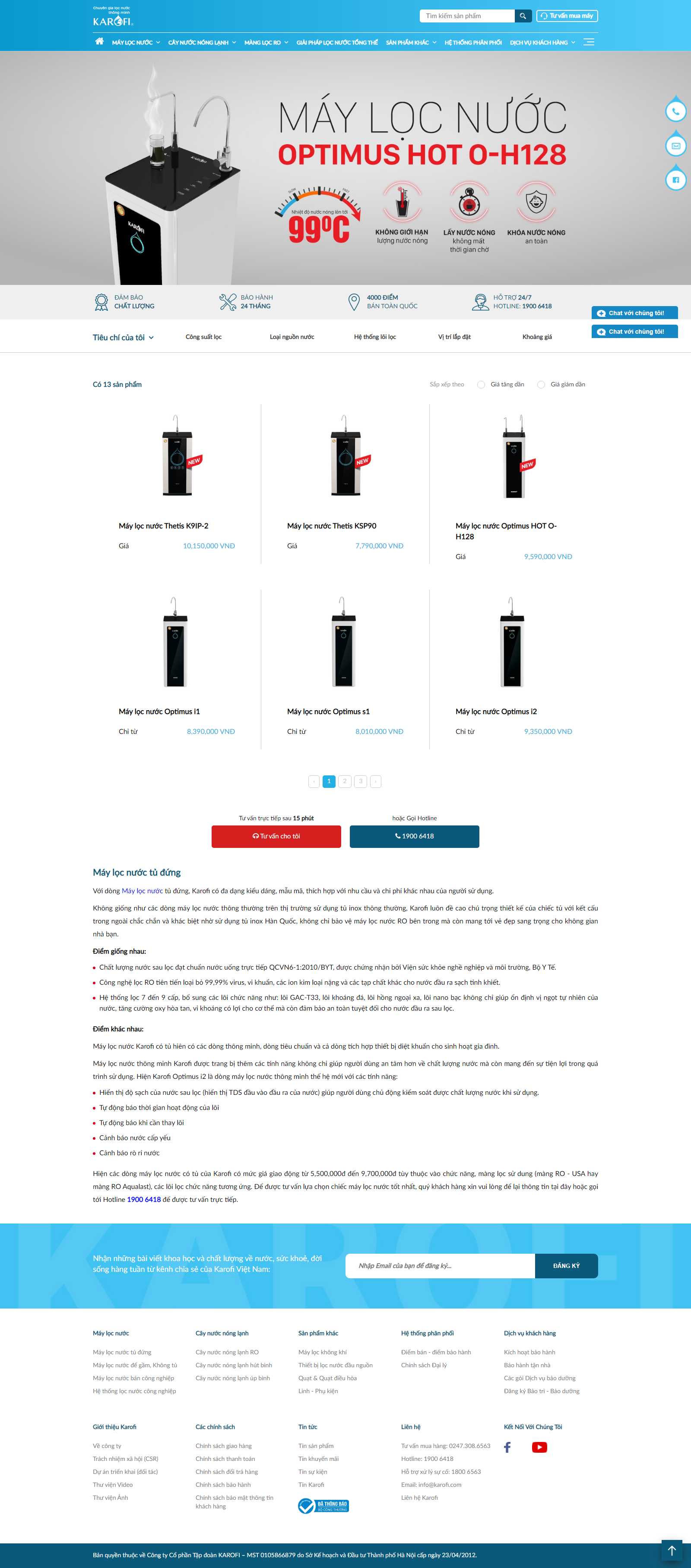 Thiết kế Web Minh Thuận - karofi.com