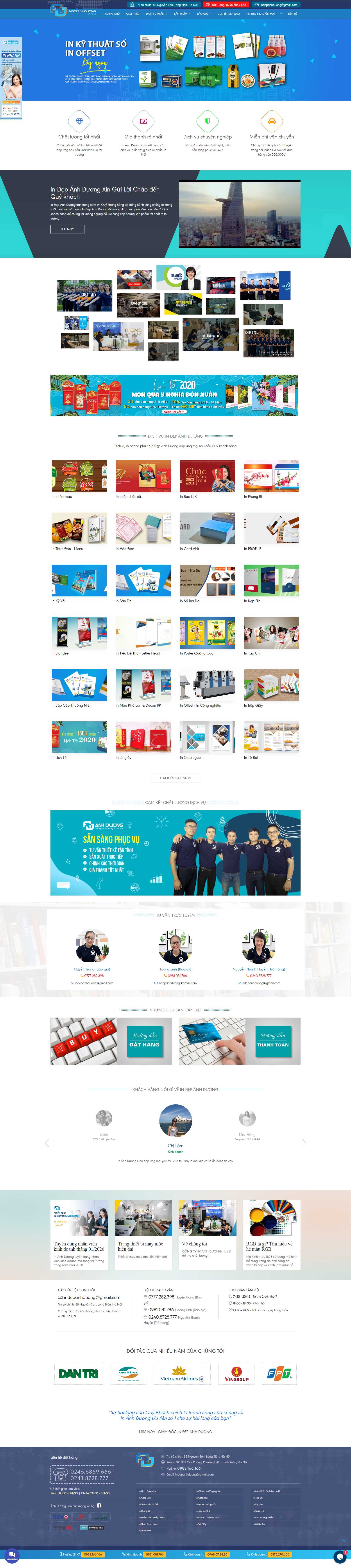 Thiết kế Web Catalogue - indepanhduong.com