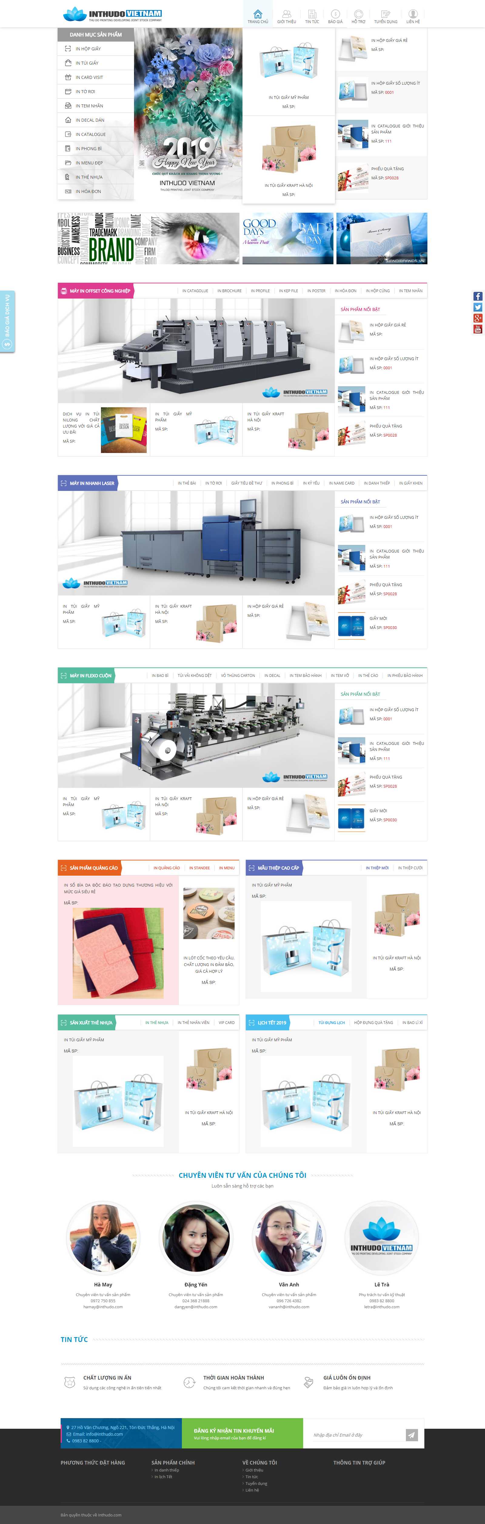 Thiết kế Web Catalogue - inthudo.com