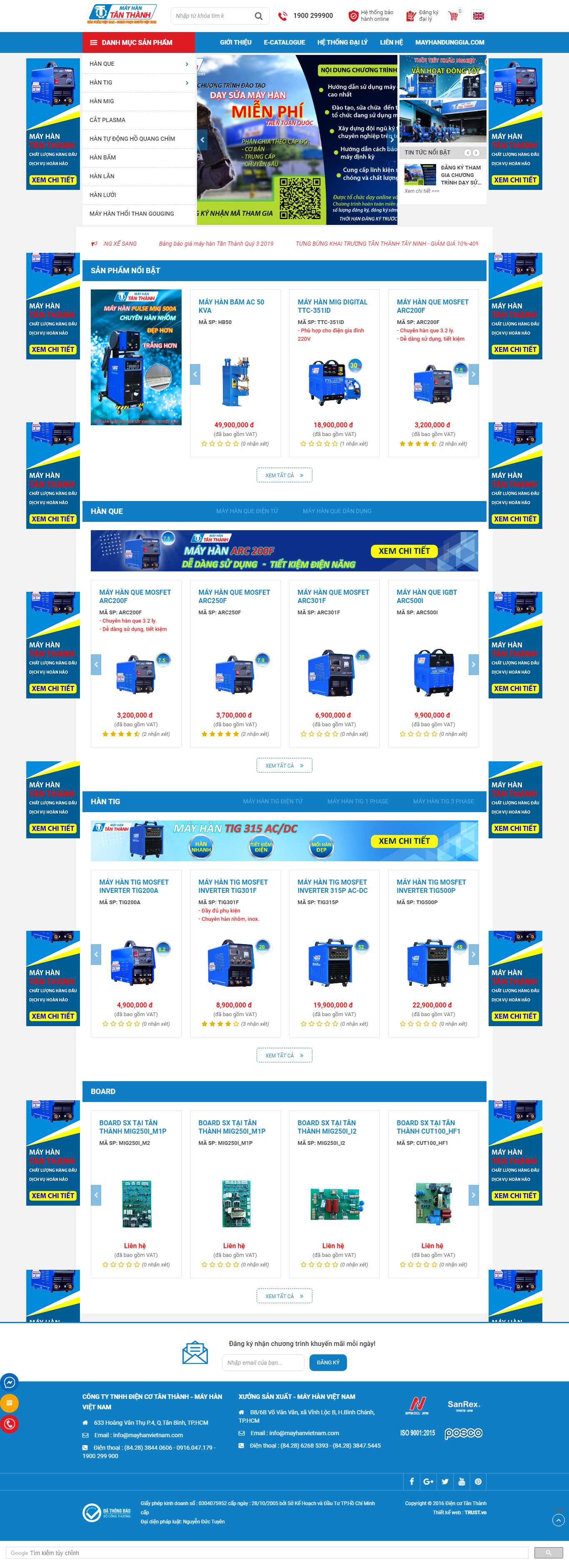 Thiết kế Web bán máy hàn - www.mayhanvietnam.com