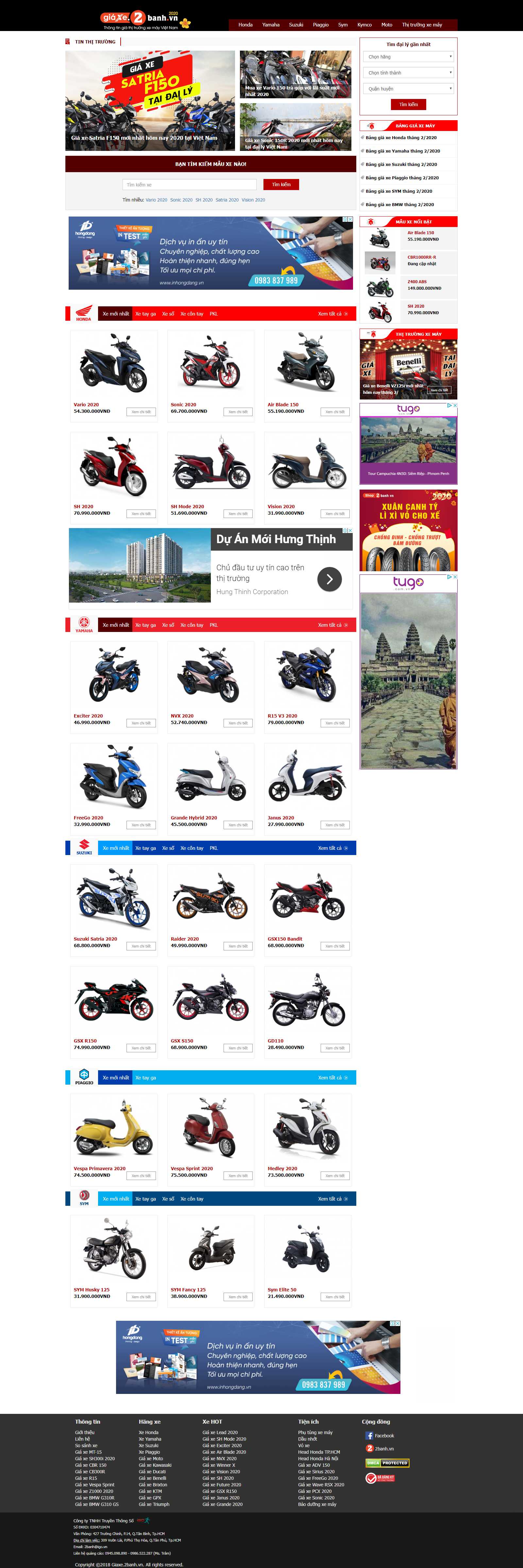 Thiết kế Web Minh Thuận - giaxe.2banh.vn