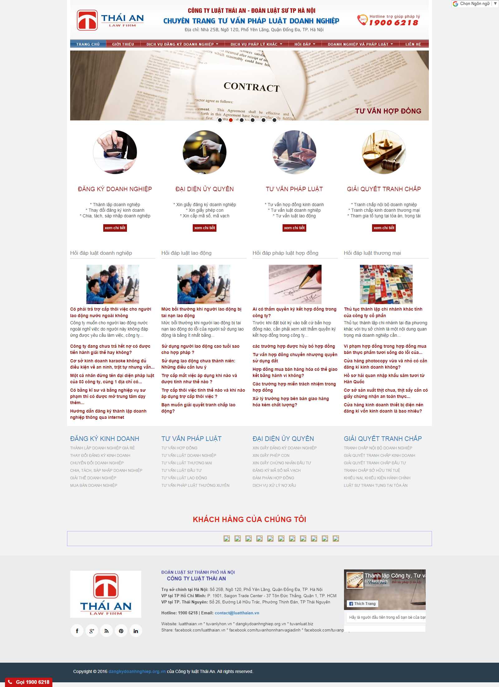 Thiết kế Web Profile - dangkydoanhnghiep.org.vn