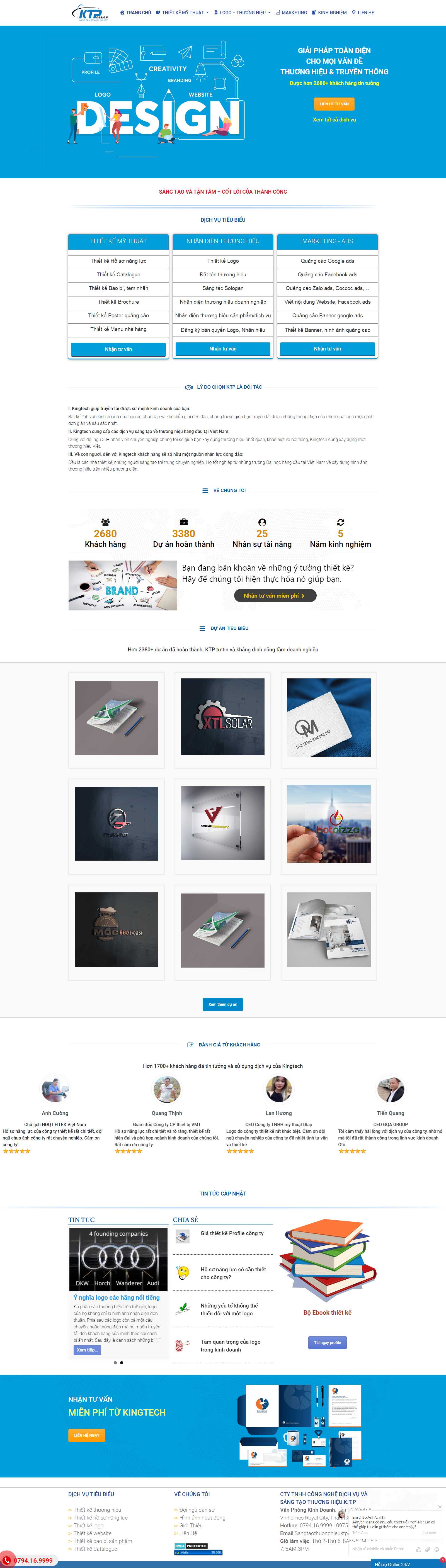 Thiết kế Web Profile - www.ktpdesign.vn