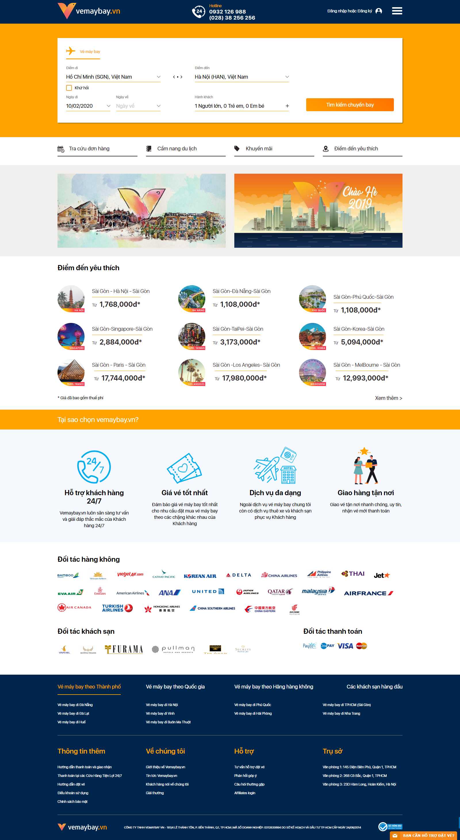 Thiết kế Web wordpress giá rẻ - www.vemaybay.vn