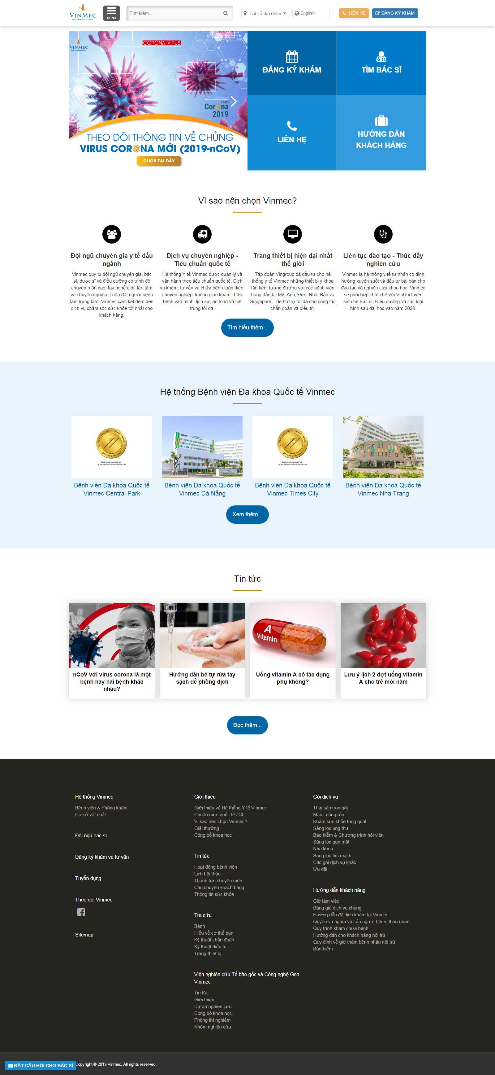 Thiết kế Web seo cộng hưởng - www.vinmec.com