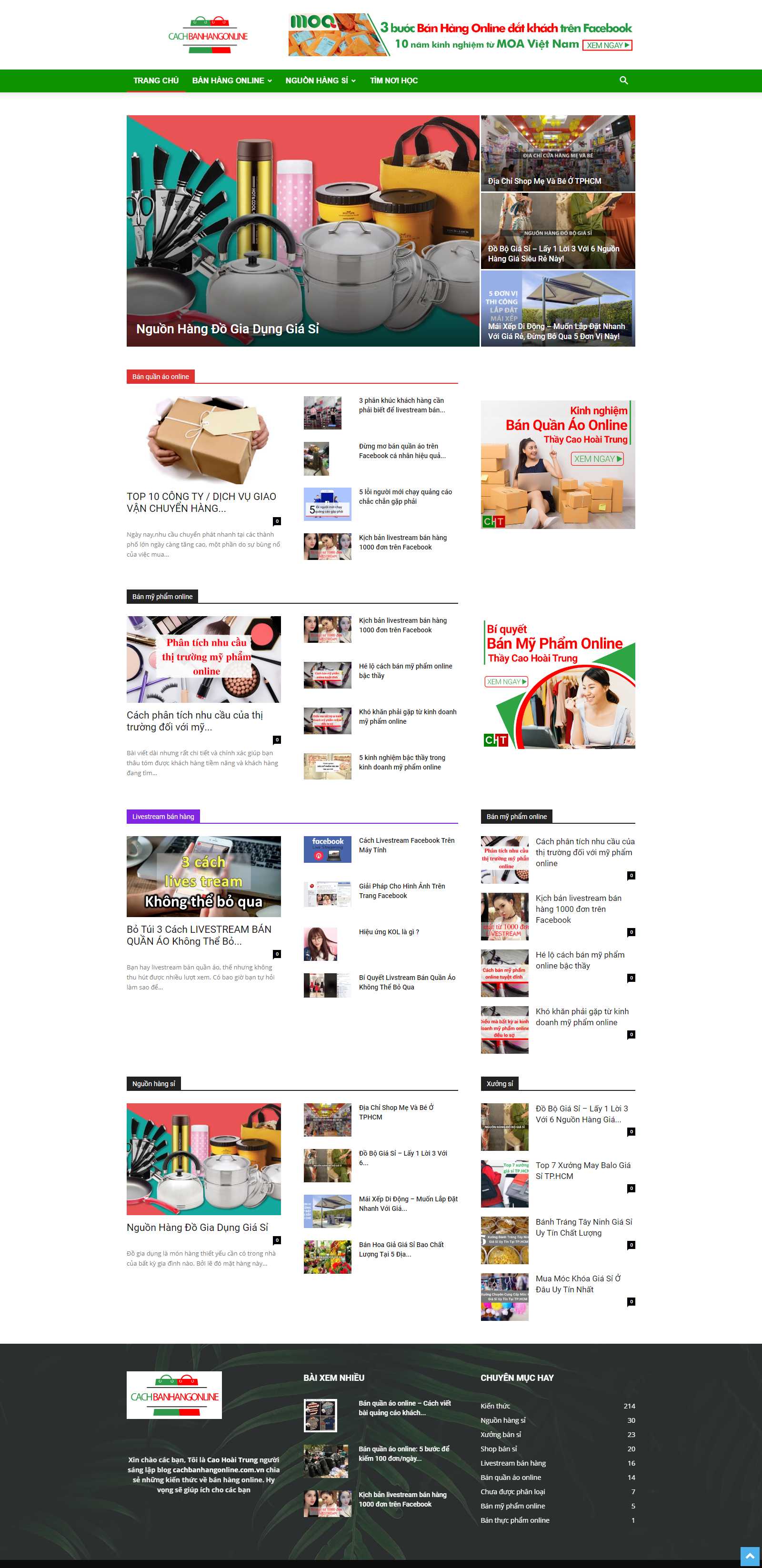 Thiết kế Web wordpress webbanhang24h - cachbanhangonline.com.vn