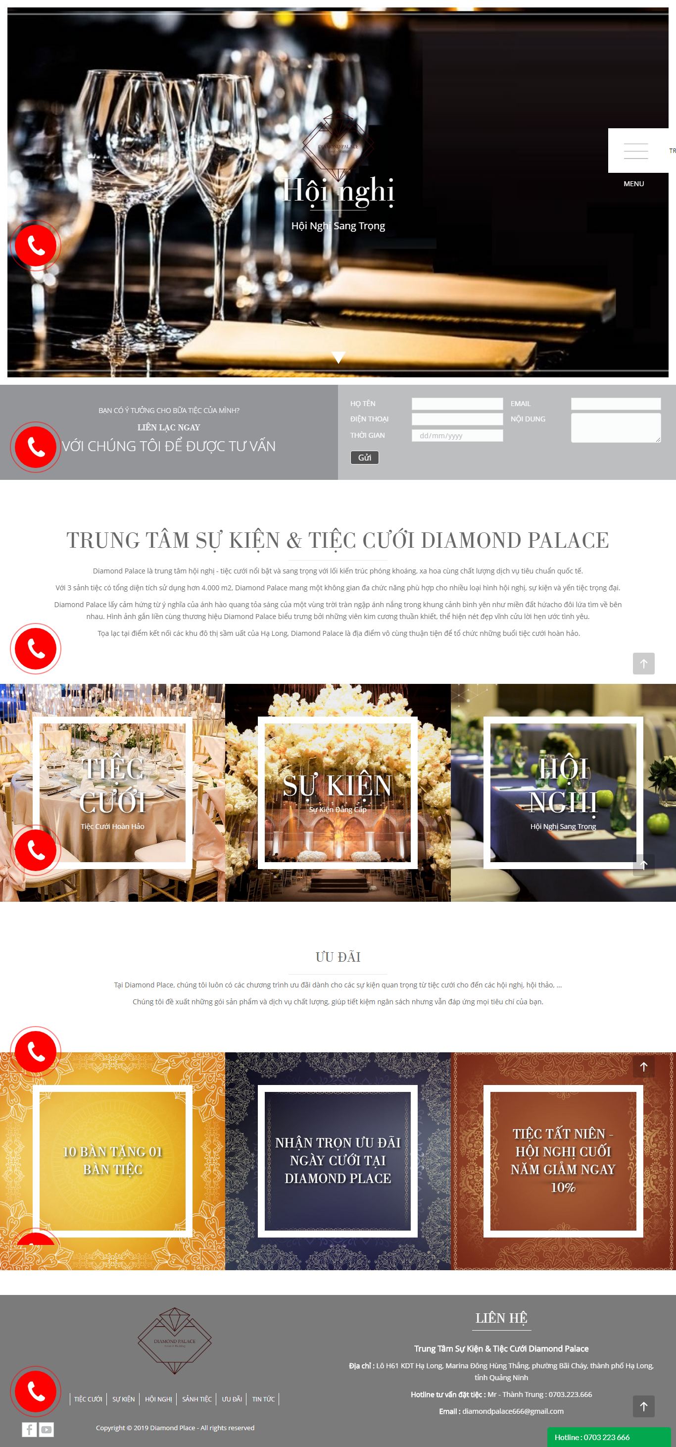 Thiết kế Web mới - diamondpalace.net