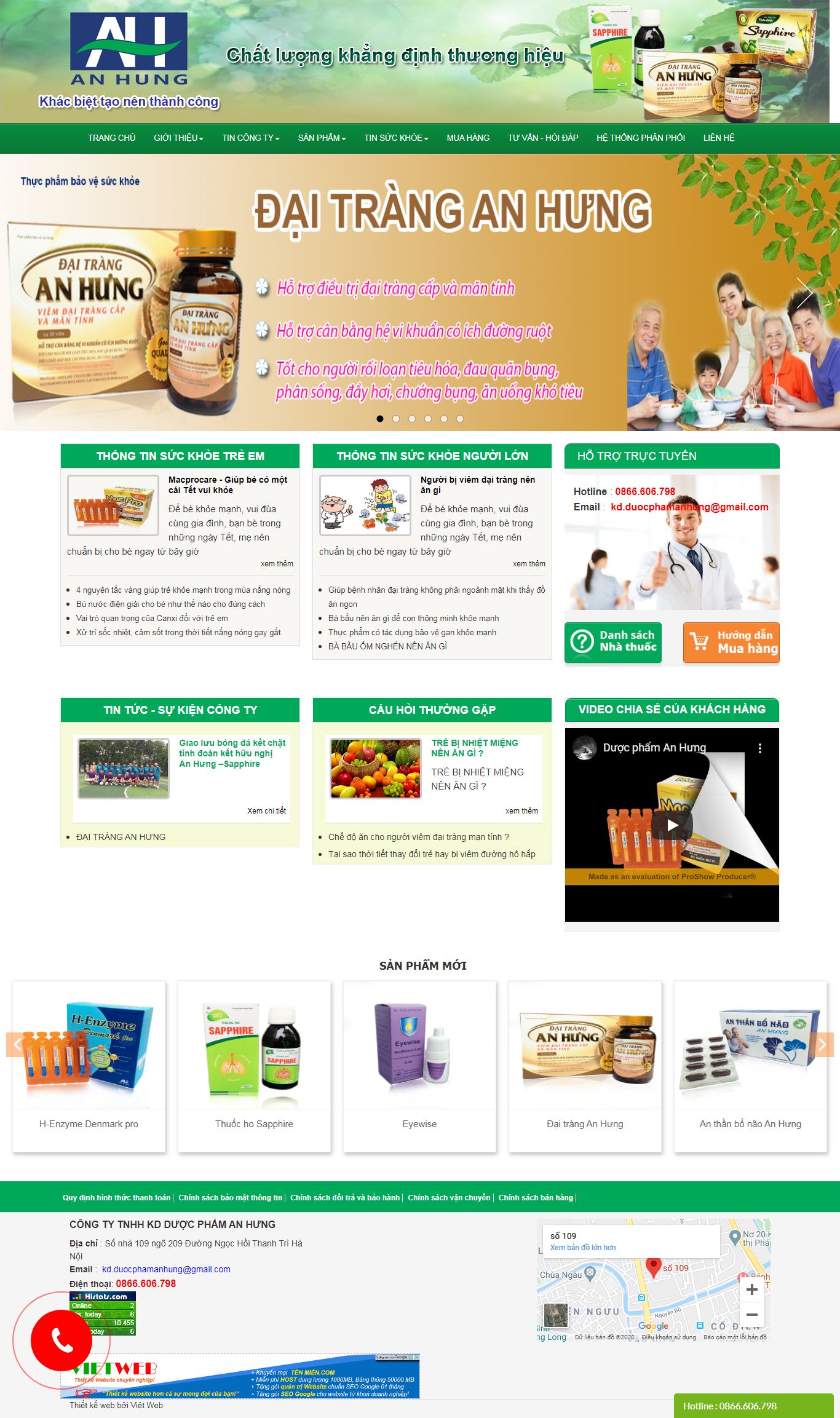 Thiết kế Web mới - kdduocphamanhung.com