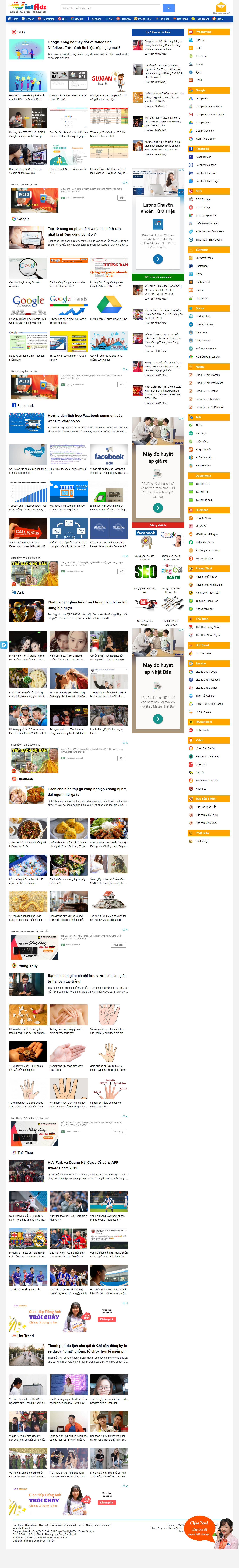 Thiết kế Web mới - vietads.com.vn