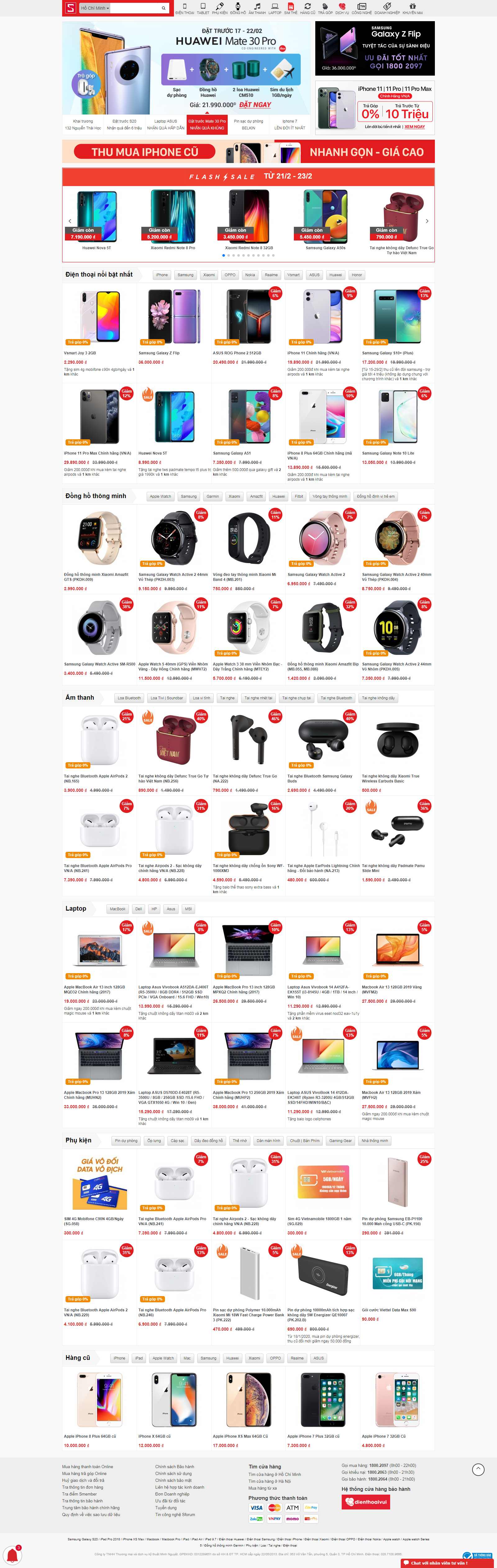 Thiết kế Web bán tai nghe - cellphones.com.vn