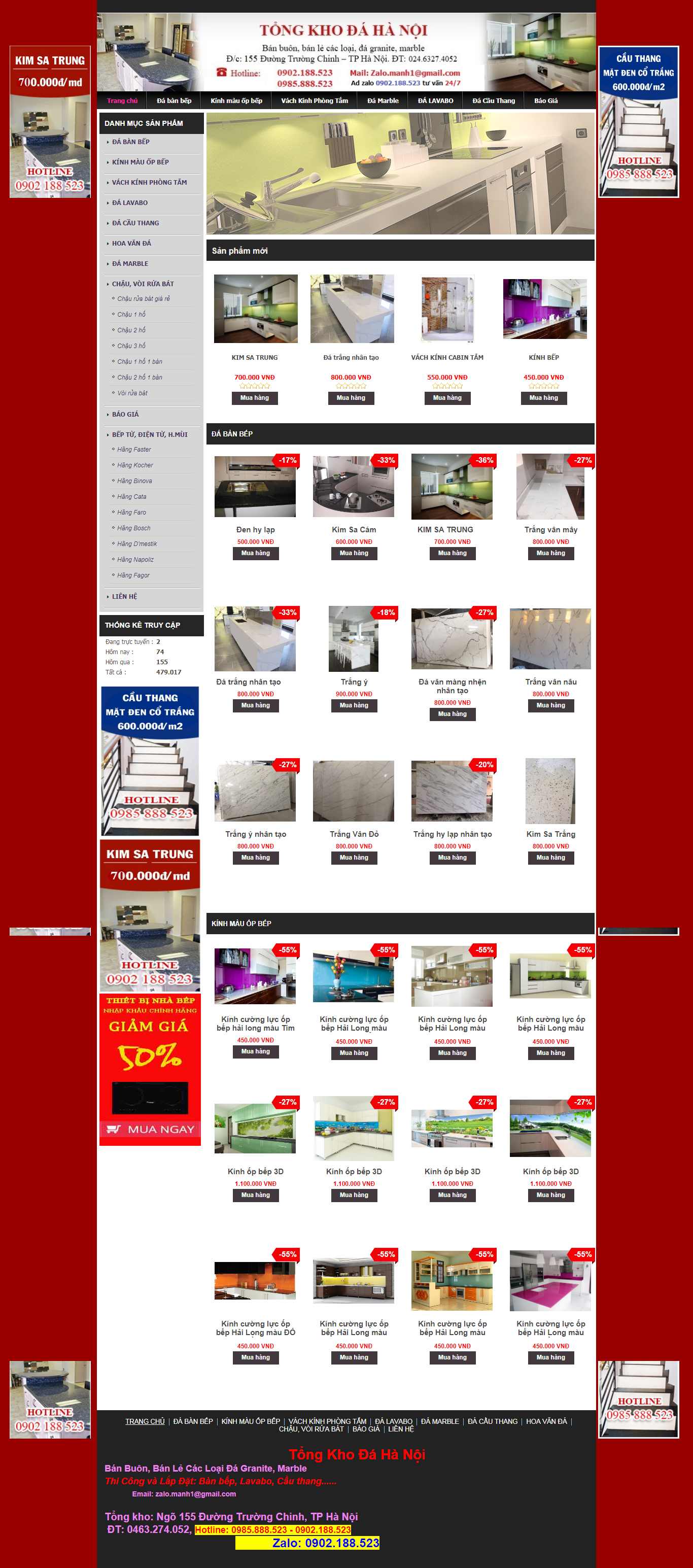 Thiết kế web đá ốp lát - tongkhodahanoi.com