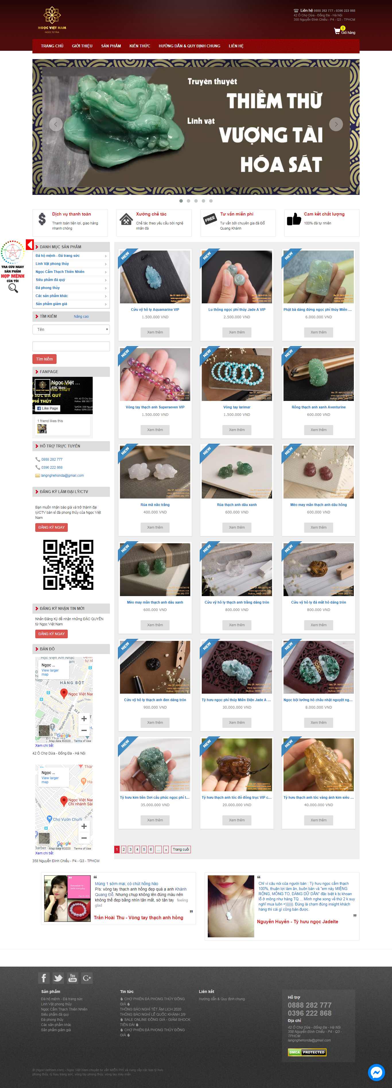 Thiết kế web đá quý - ngocvietnam.com