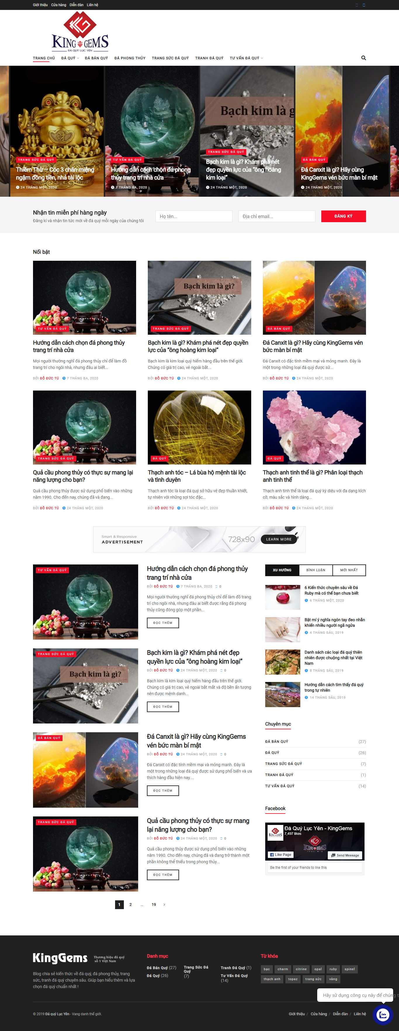 Thiết kế web đá quý - daquylucyen.net.vn