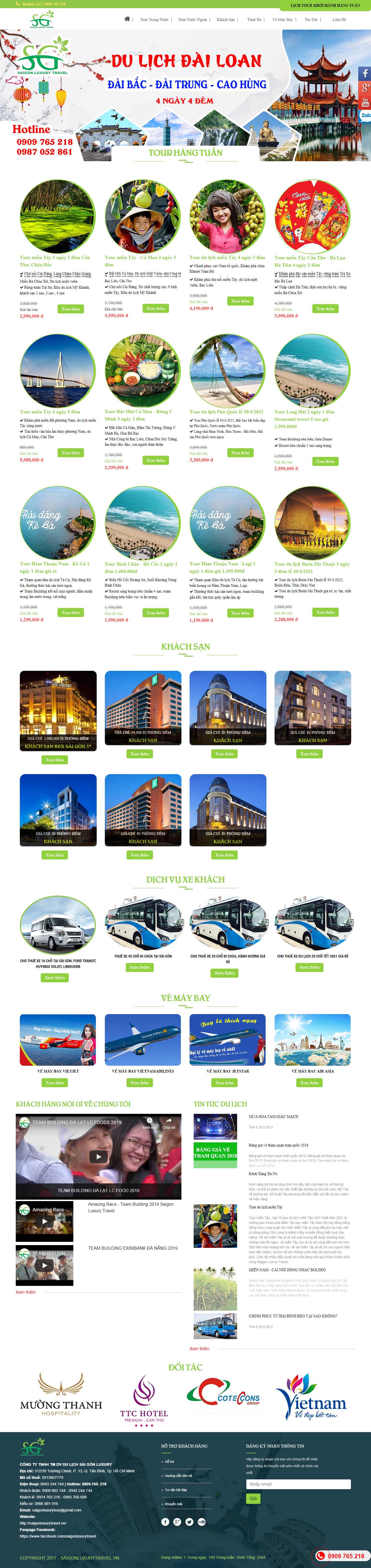 Thiết kế web địa lý - saigonluxurytravel.vn