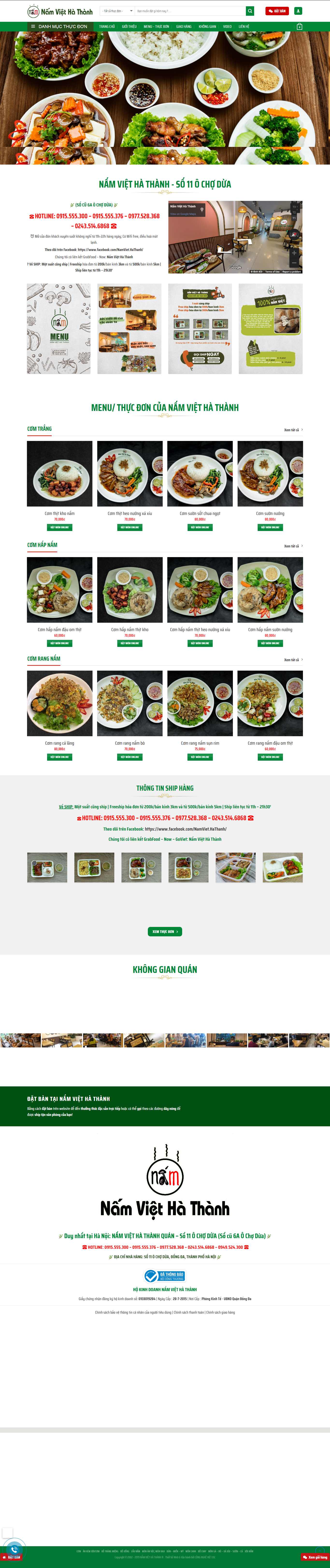 Thiết kế web đồ ăn vặt - namviethathanh.com