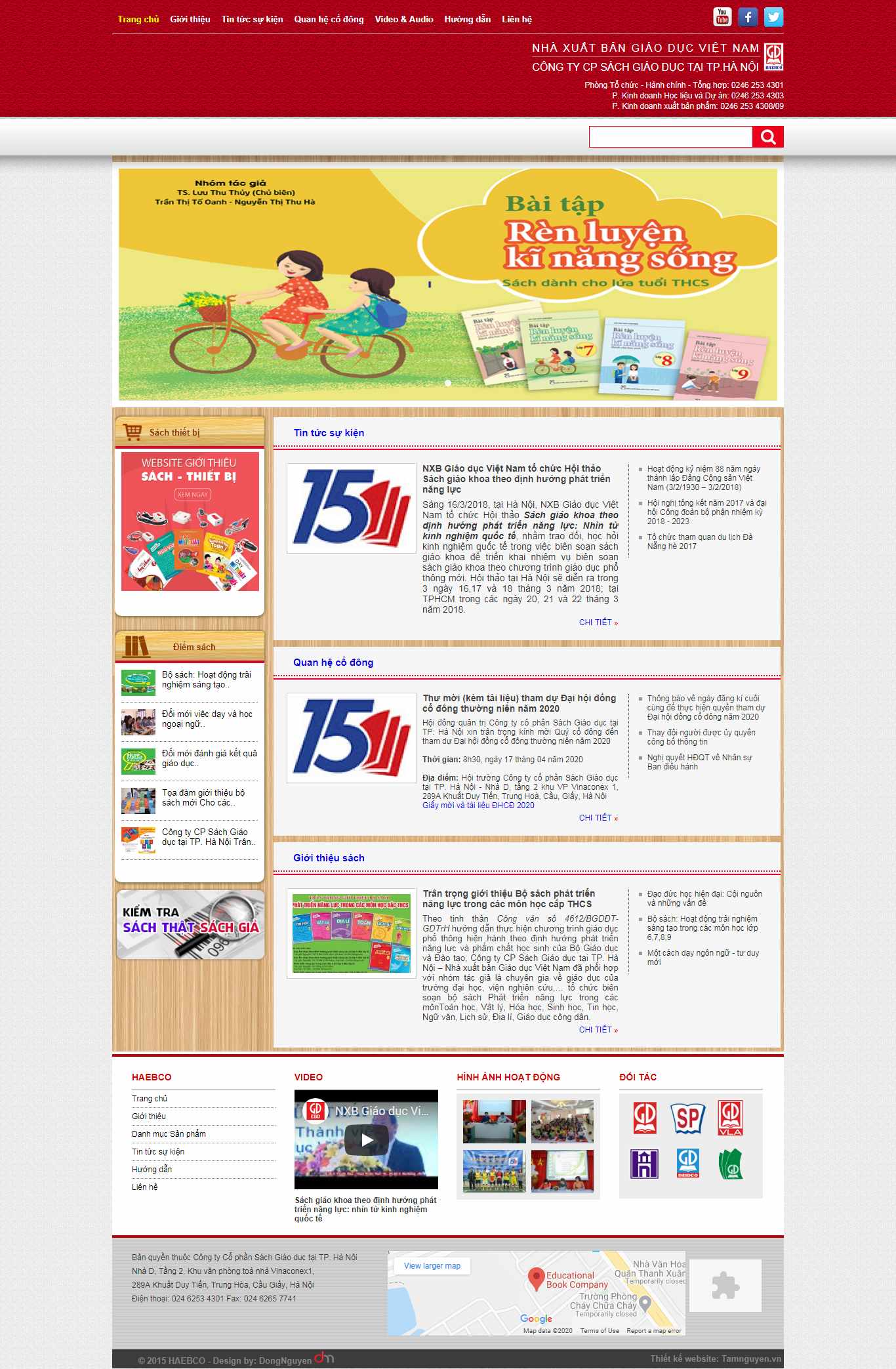 Thiết kế web sách giáo khoa - sachgiaoduchanoi.vn