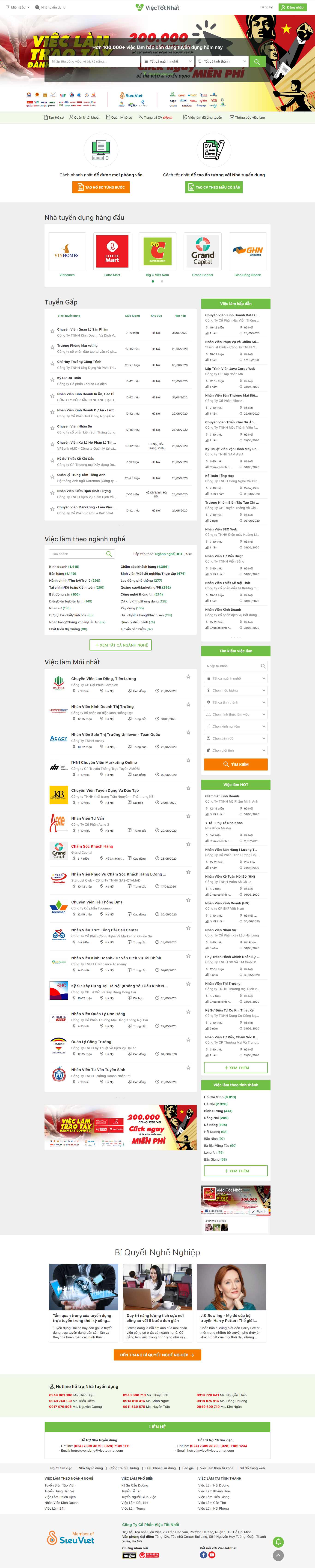 Thiết kế web lao động - viectotnhat.com