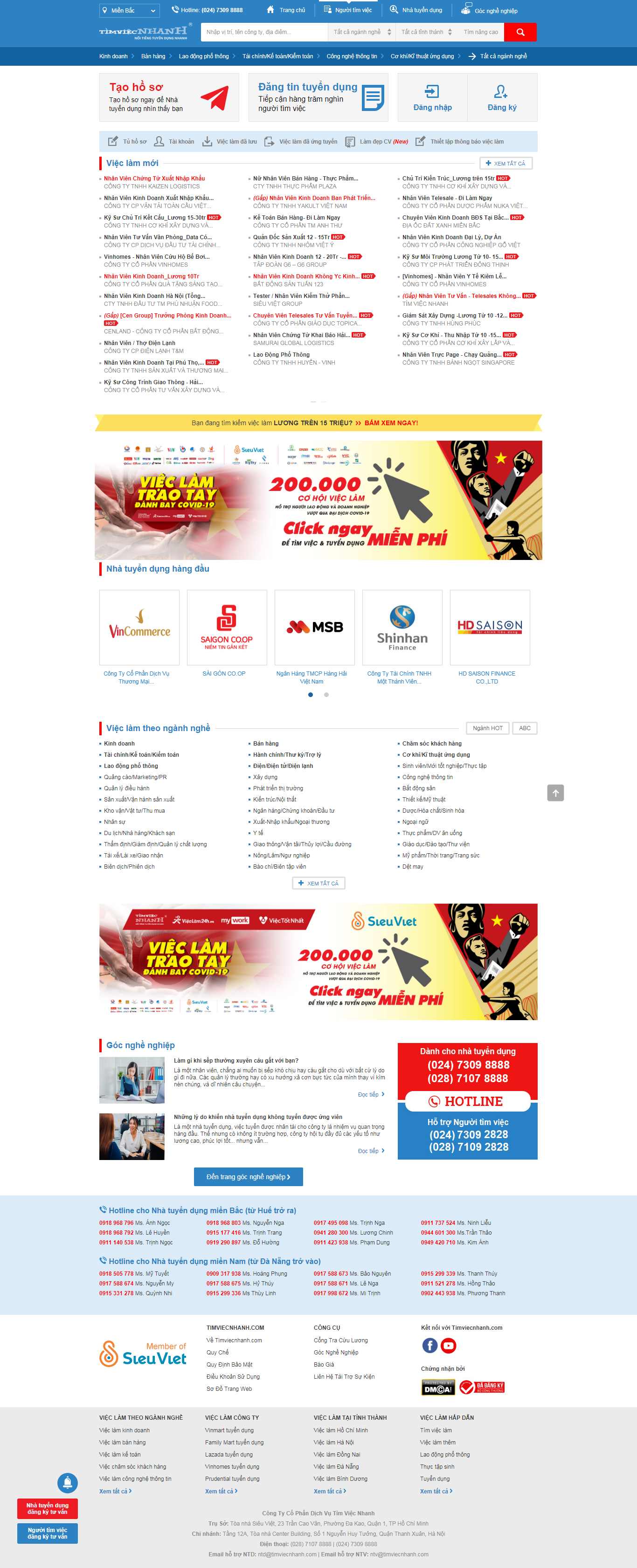 Thiết kế web lao động - www.timviecnhanh.com