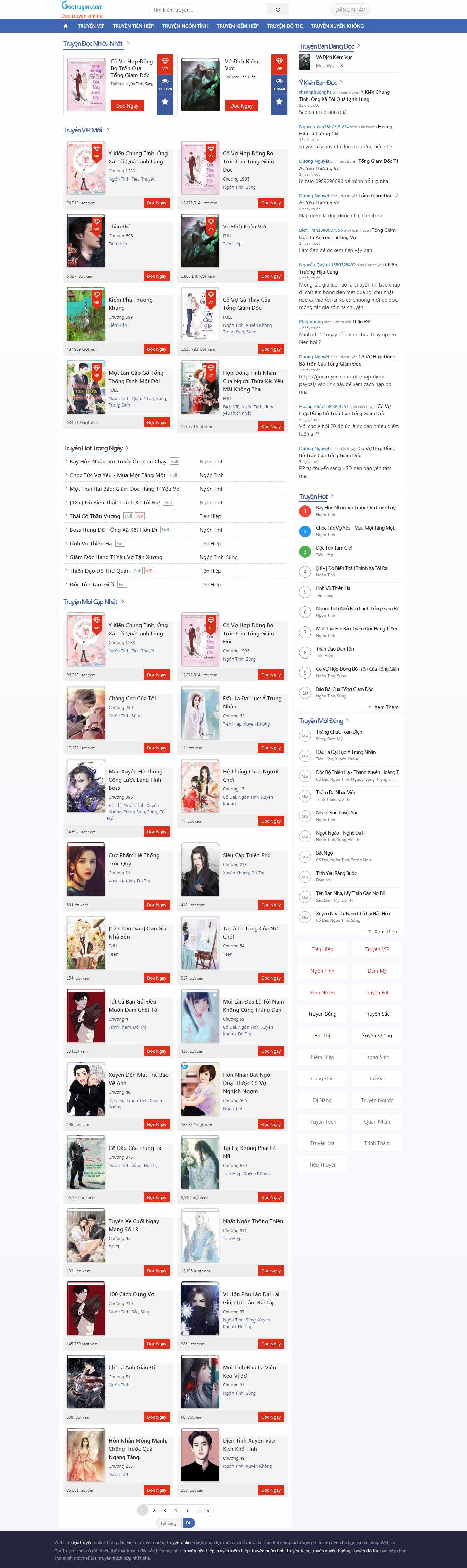 Thiết kế web blog chuyện - goctruyen.com