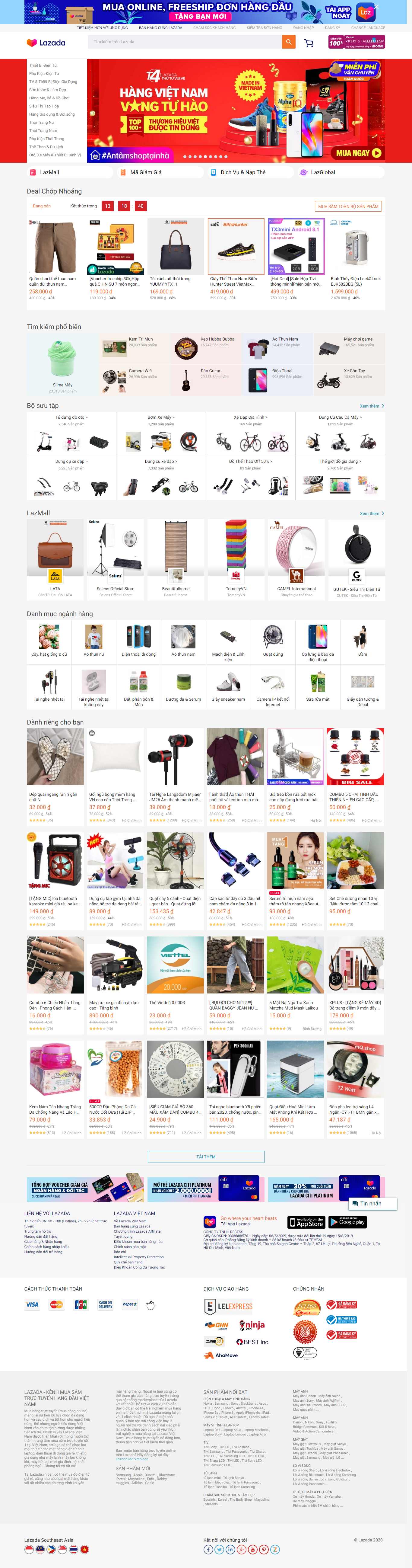 Thiết kế web lazada - www.lazada.vn