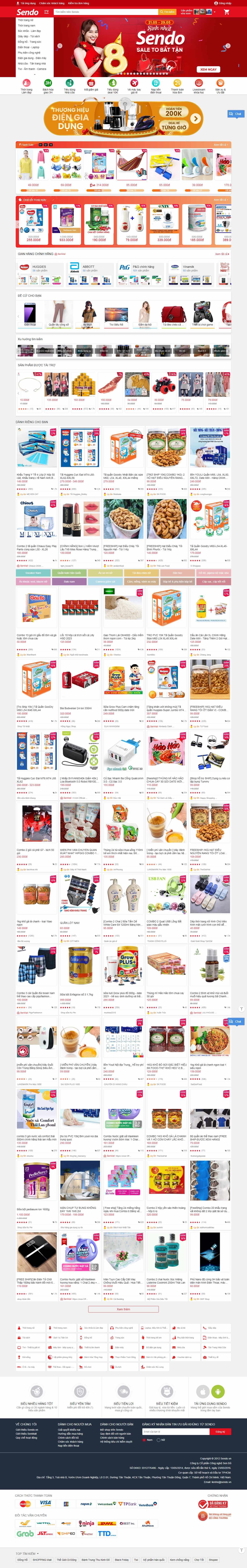 Thiết kế web shopee - www.sendo.vn