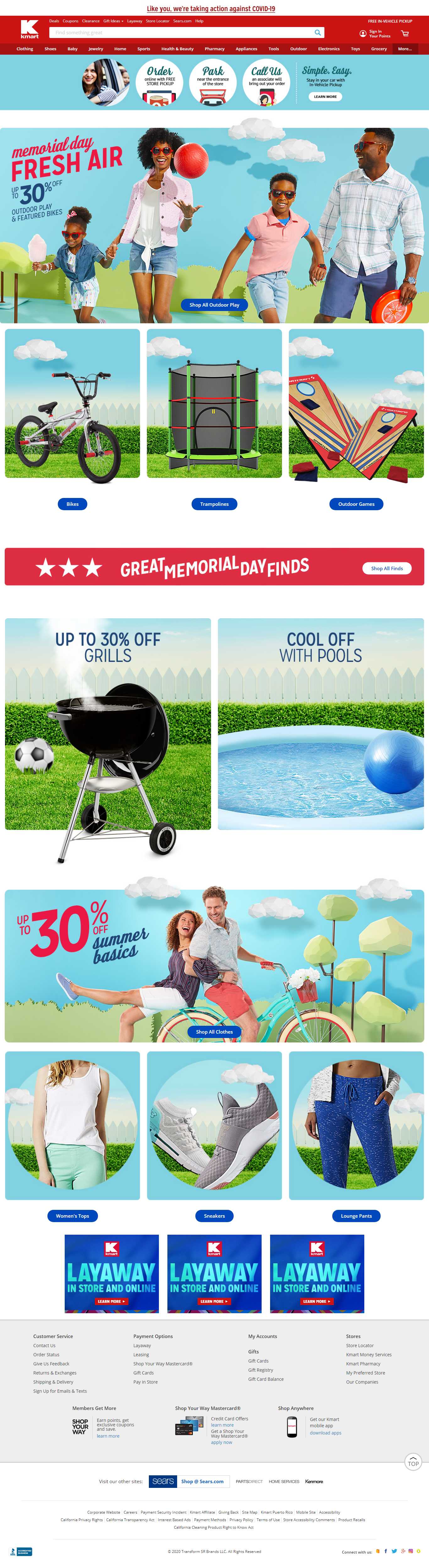 Thiết kế web alibaba - www.kmart.com