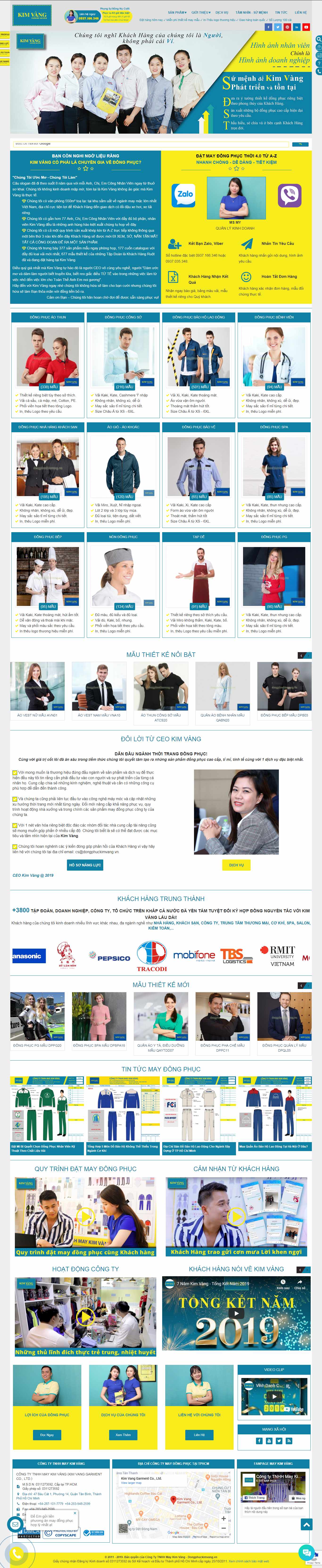 Thiết kế Web may mặc - dongphuckimvang.vn
